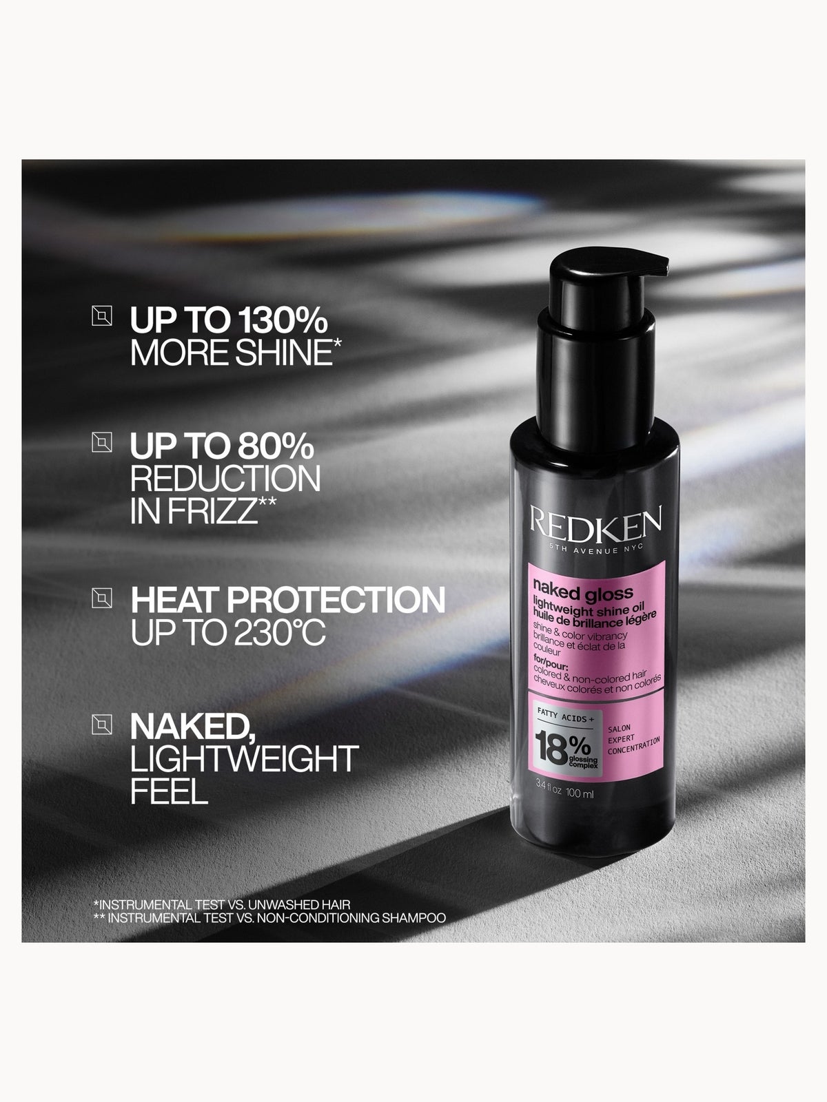 Redken Acidic Color Gloss Naked Gloss, Lightweight Hair Oil, add Shine and Moisture for Dull Hair 100ml 2