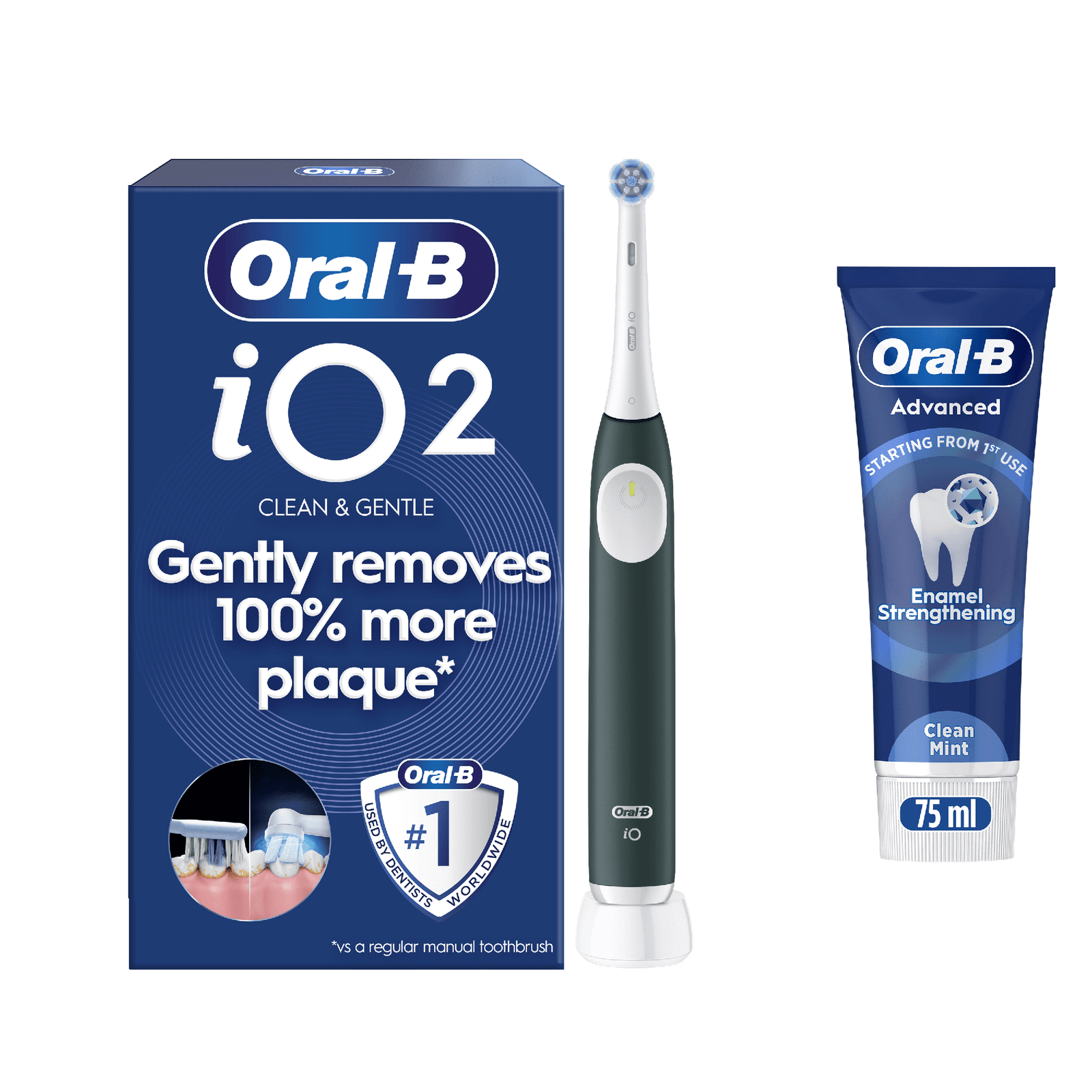 Oral-B iO2 Electric Toothbrush - With Toothpaste - Toothbrush