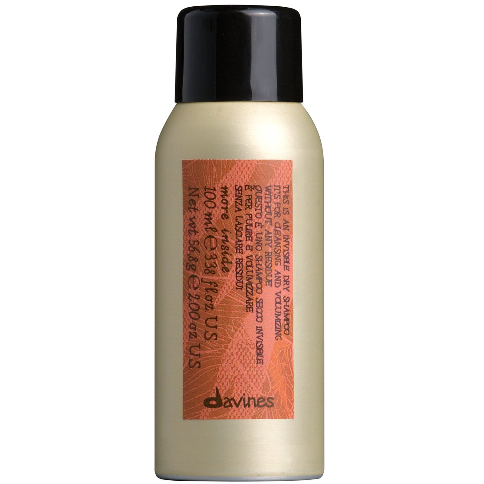 Davines Unisex White More Inside This Is An Invisible Dry Shampoo 100Ml - Luxurious Look - Image 4