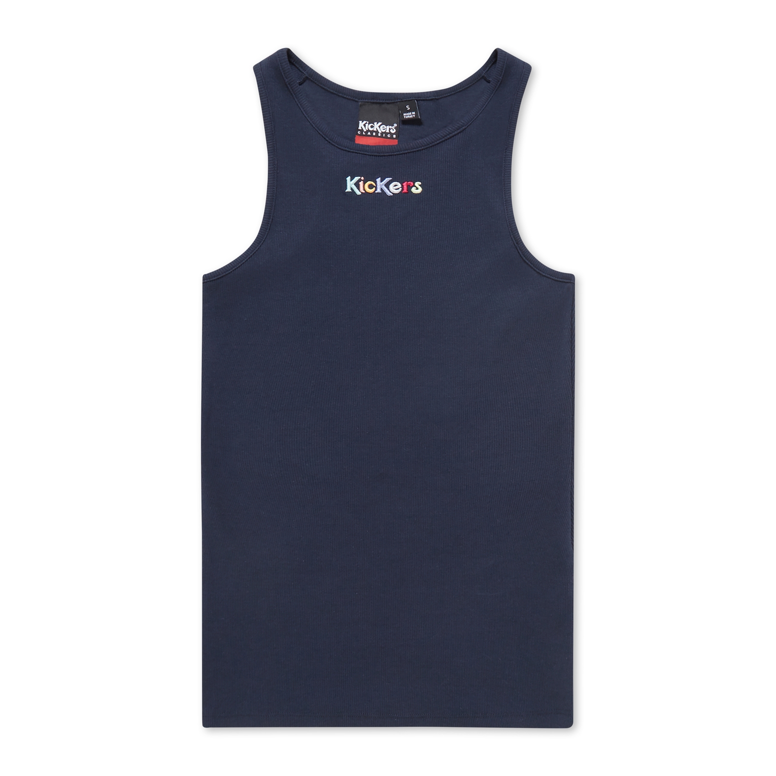 Adult Womens Kickers Classic Ribbed Vest Navy Adult Womens Kickers Classic Ribbed Vest Navy