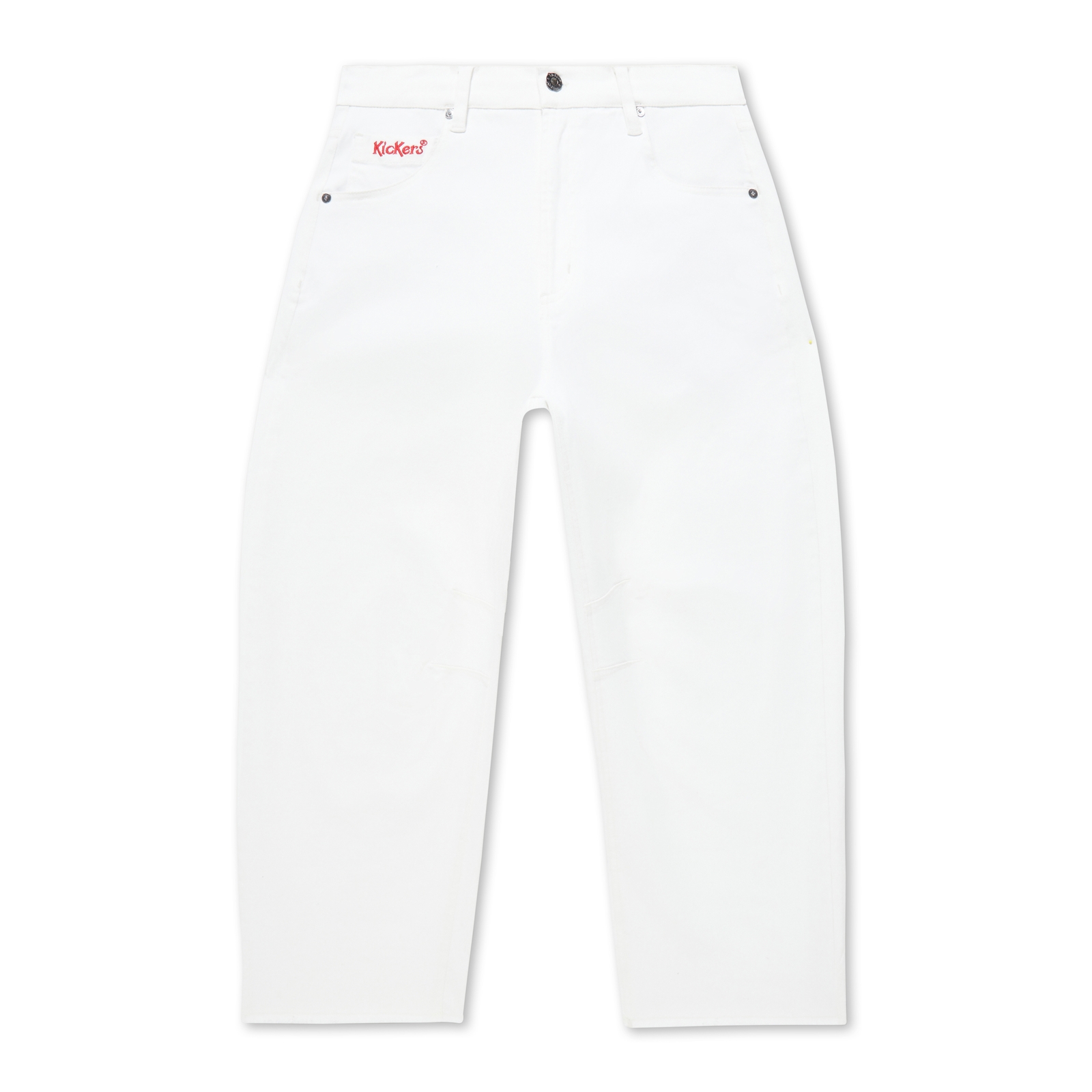 Adult Womens Kickers Classic Barrel Leg Jean White