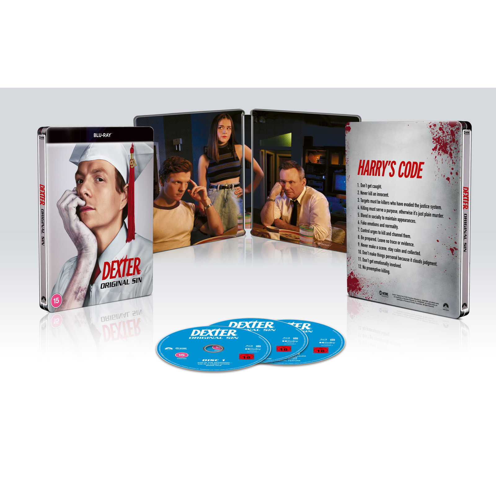 Click to view product details and reviews for Dexter Original Sin Season One Steelbook. Click to view product details and reviews for Dexter Original Sin Season One Steelbook.