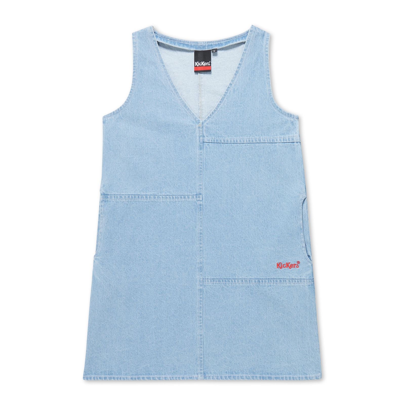 Adult Womens Kickers Classic Denim Mini Dress Blue