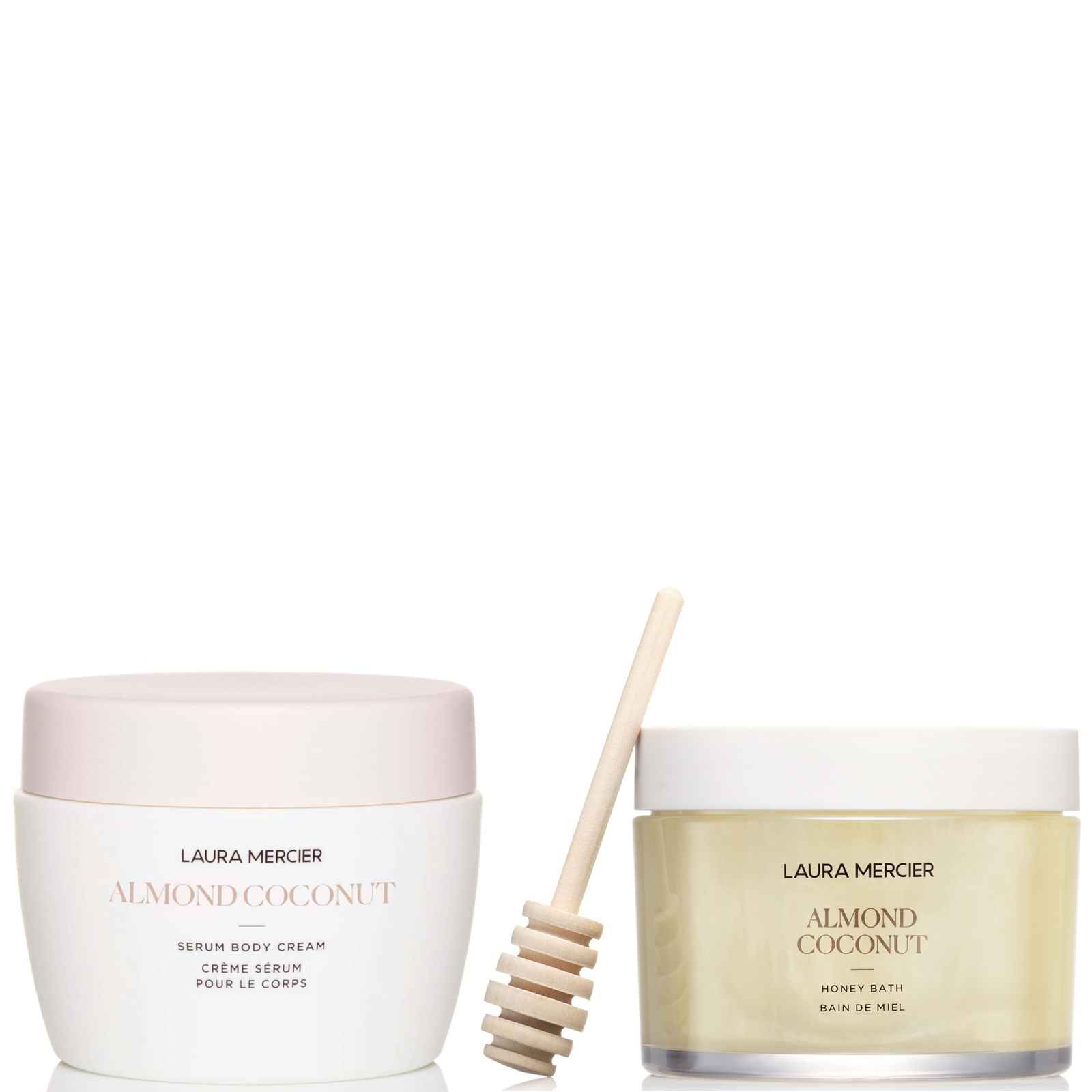 Laura Mercier Honey Bath 250ml - Almond Coconut + Almond Coconut Serum Body Cream 200ml