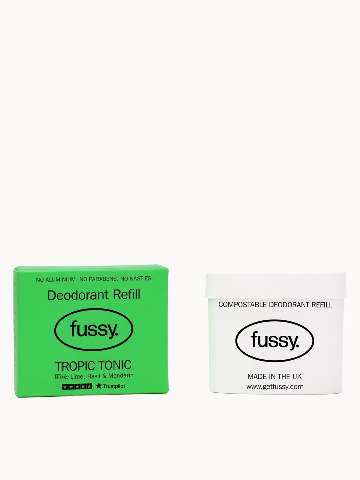 Fussy Natural Deodorant Refill Tropic Tonic 40g