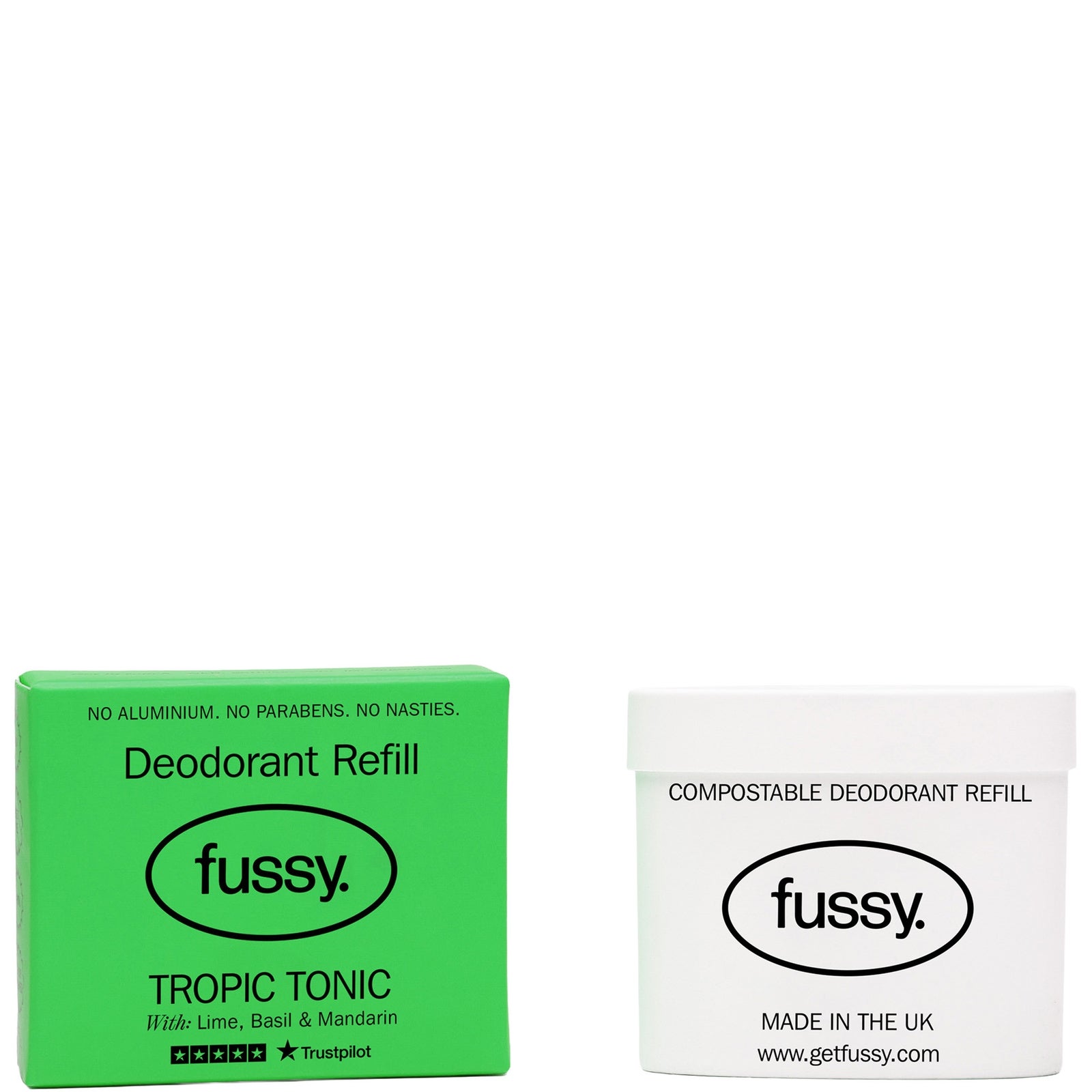 Fussy Tropic Tonic Deodorant Refill - 40g - Natural Ingredients