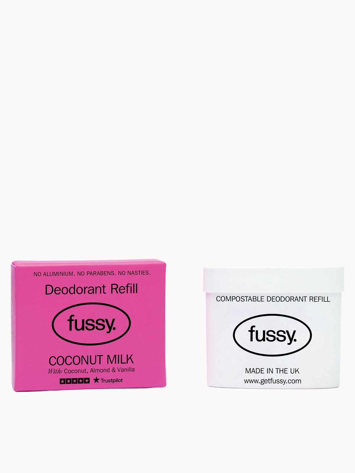 Fussy Natural Deodorant Refill Coconut Milk 40g
