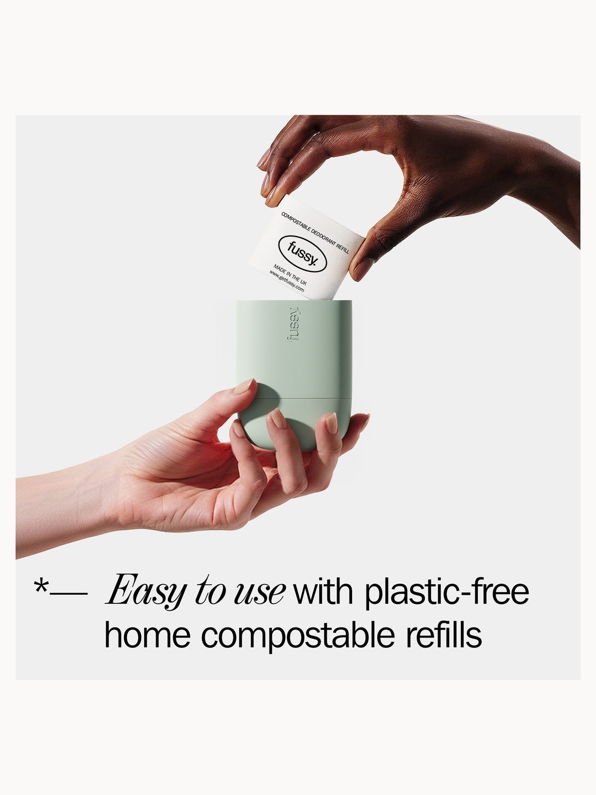Fussy Refillable Natural Deodorant Tropic Tonic 40g 4
