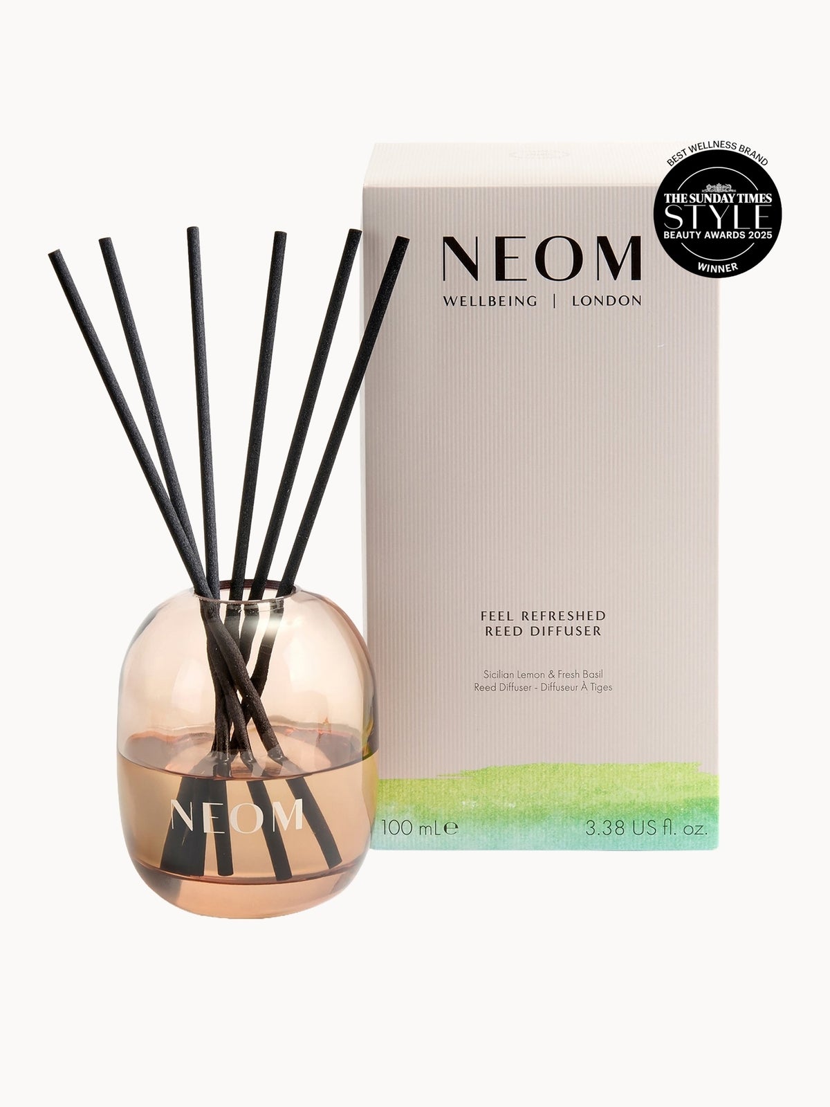 NEOM Wellbeing Feel Refreshed Reed Diffuser 100ml 2