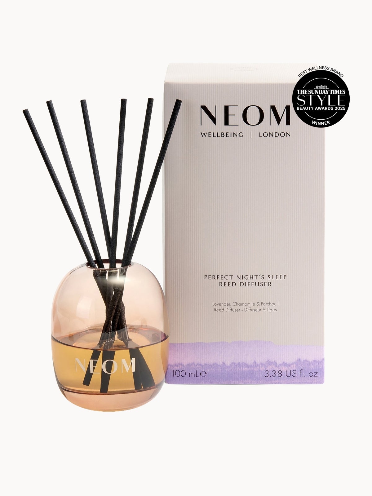 NEOM Wellbeing Perfect Night’s Sleep Reed Diffuser 100ml 2