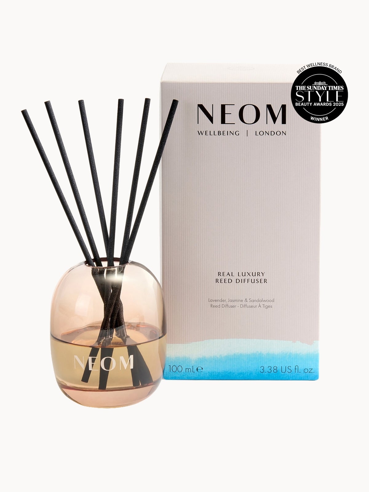 NEOM Wellbeing Real Luxury Reed Diffuser 100ml 2