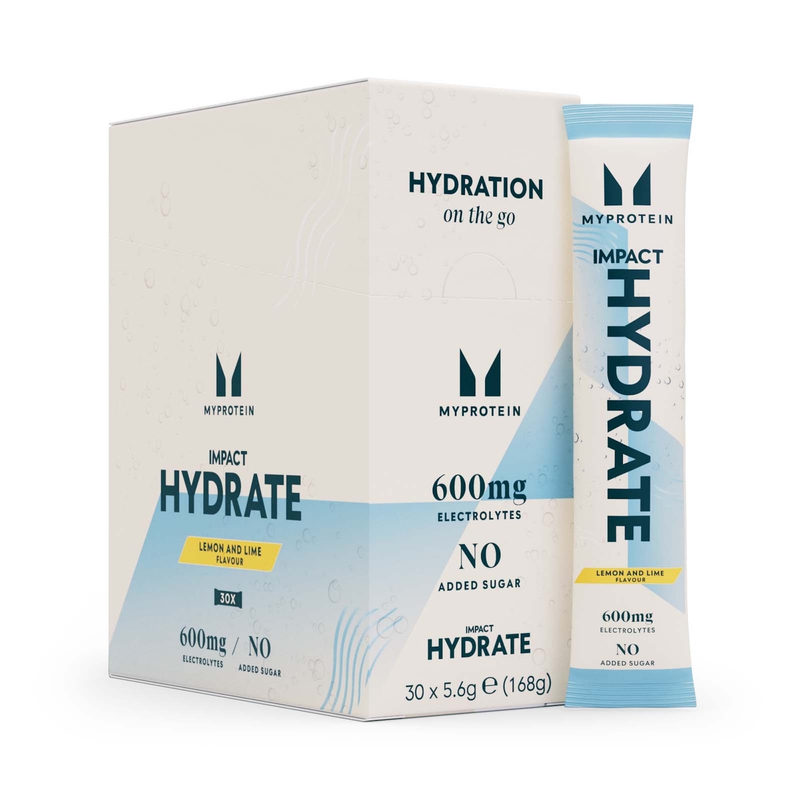 Myprotein UK MyProtein Impact Hydrate | Electrolyte Sachets - 30 x 5.6g - Lemon & Lime