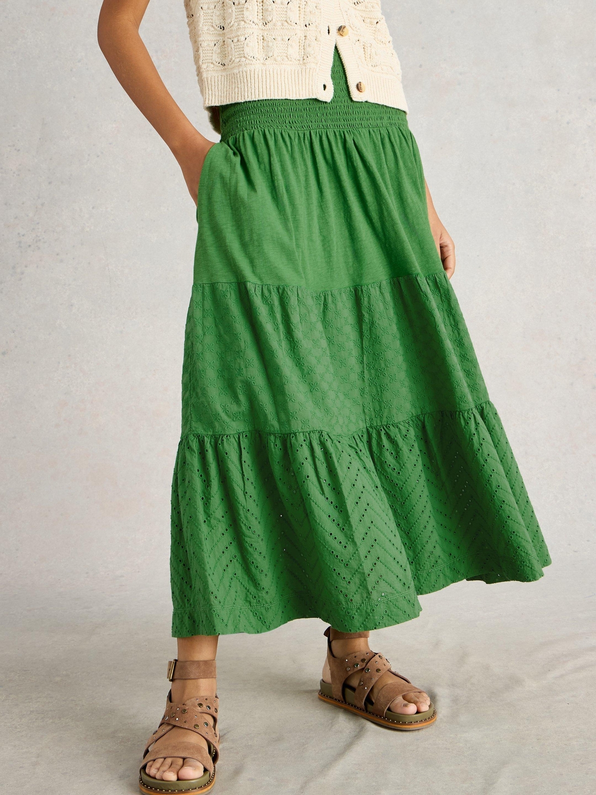 Maxirock Marissa mit Stickerei - 34/R