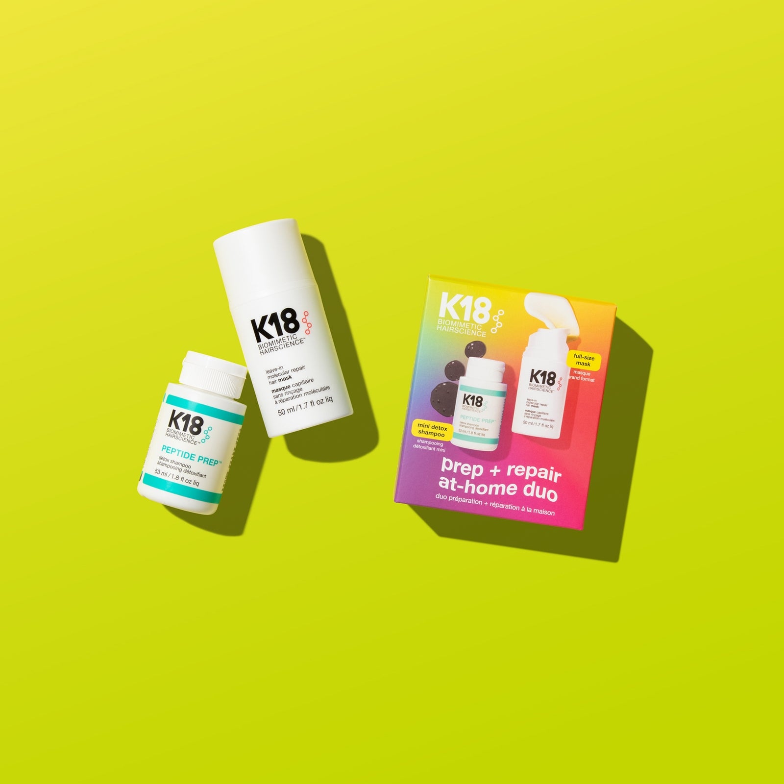 K18 Biomimetic Hairscience Prep + Repair at Home Duo 3