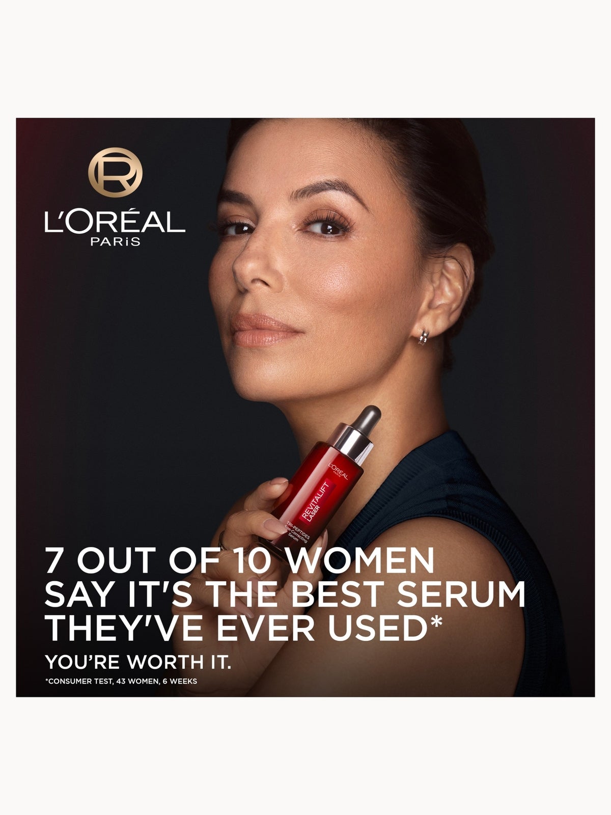L'Oréal Paris Revitalift Laser Age-Correcting Routine Bundle with Tri-Peptides Serum 30ml & Day Moisturiser 50ml 3