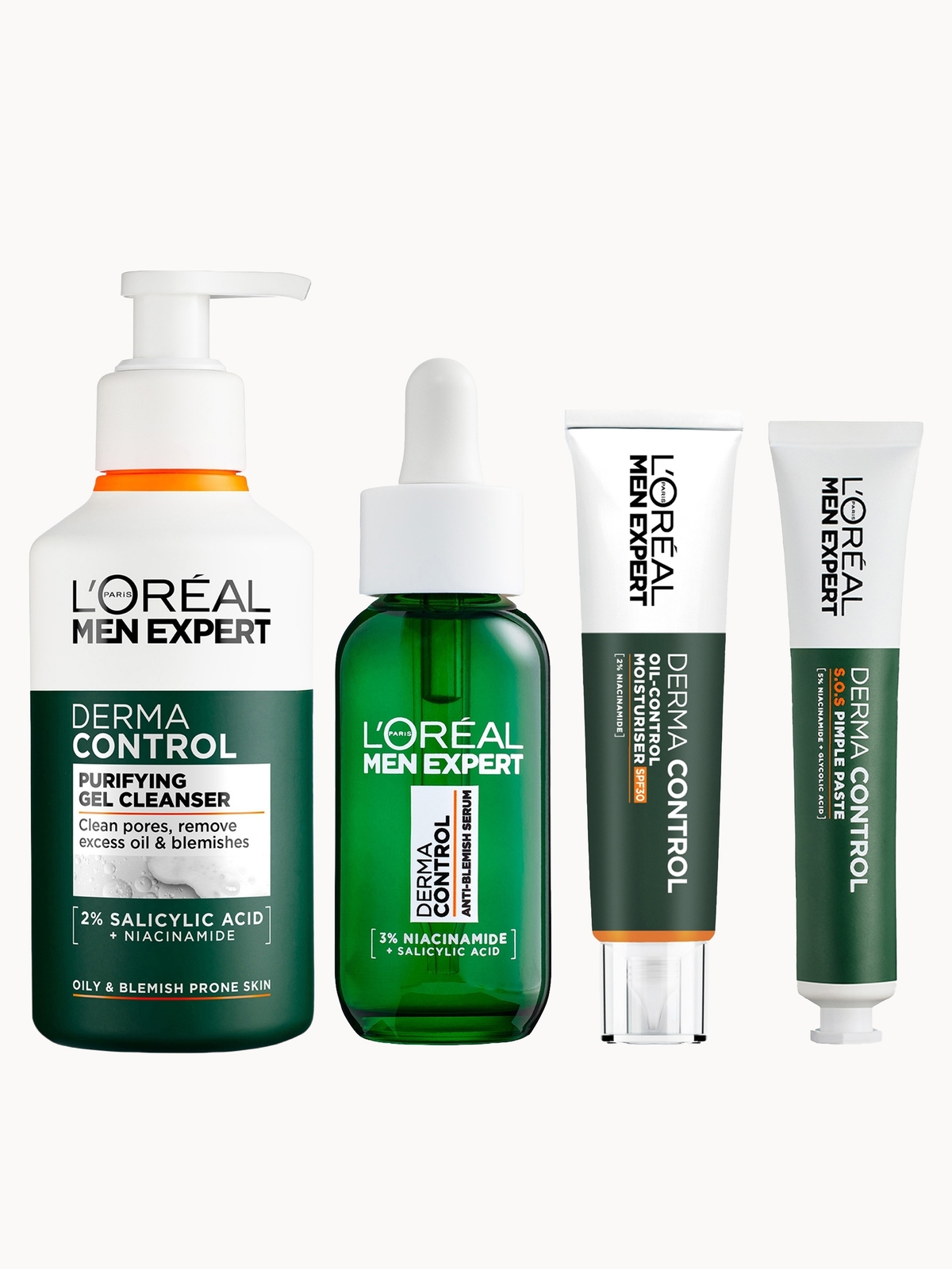 L’Oréal Paris Men Expert Derma Control Routine Bundle