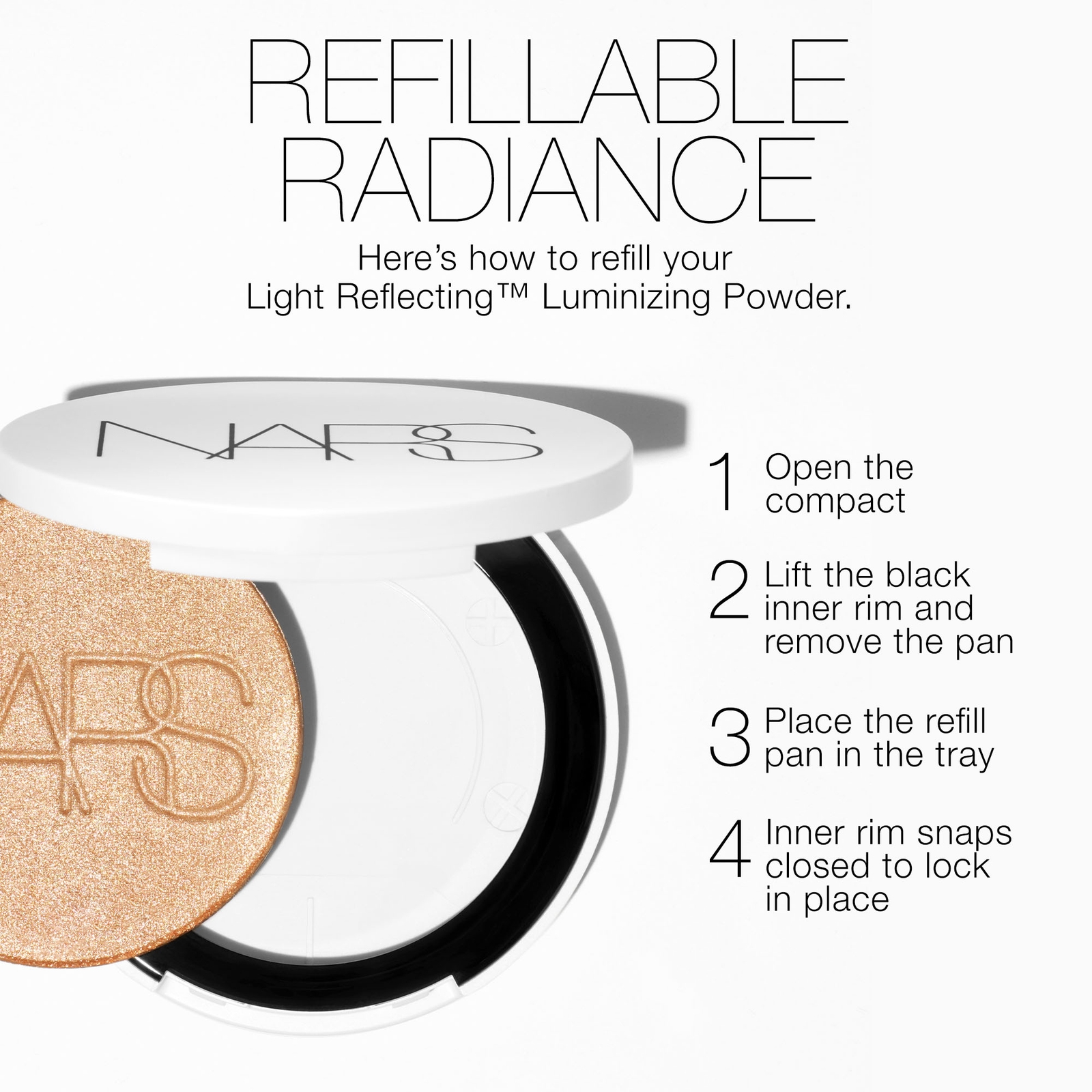 Thumbnail - NARS Light Reflecting Powder Luminizer 6g (Various Shades) - Heavenly