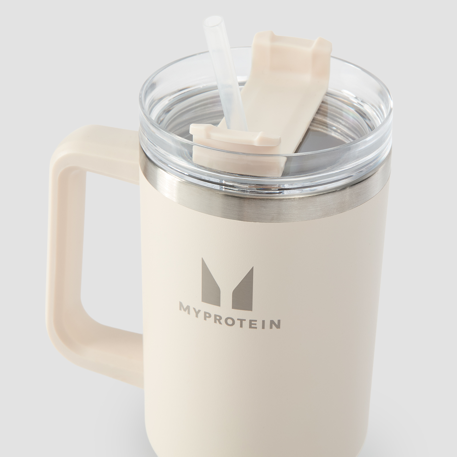 5059883410111 - Myprotein Metal Side Handle Straw Bottle 1200ml - Natural Cream 5059883410111 - Myprotein Metal Side Handle Straw Bottle 1200ml - Natural Cream