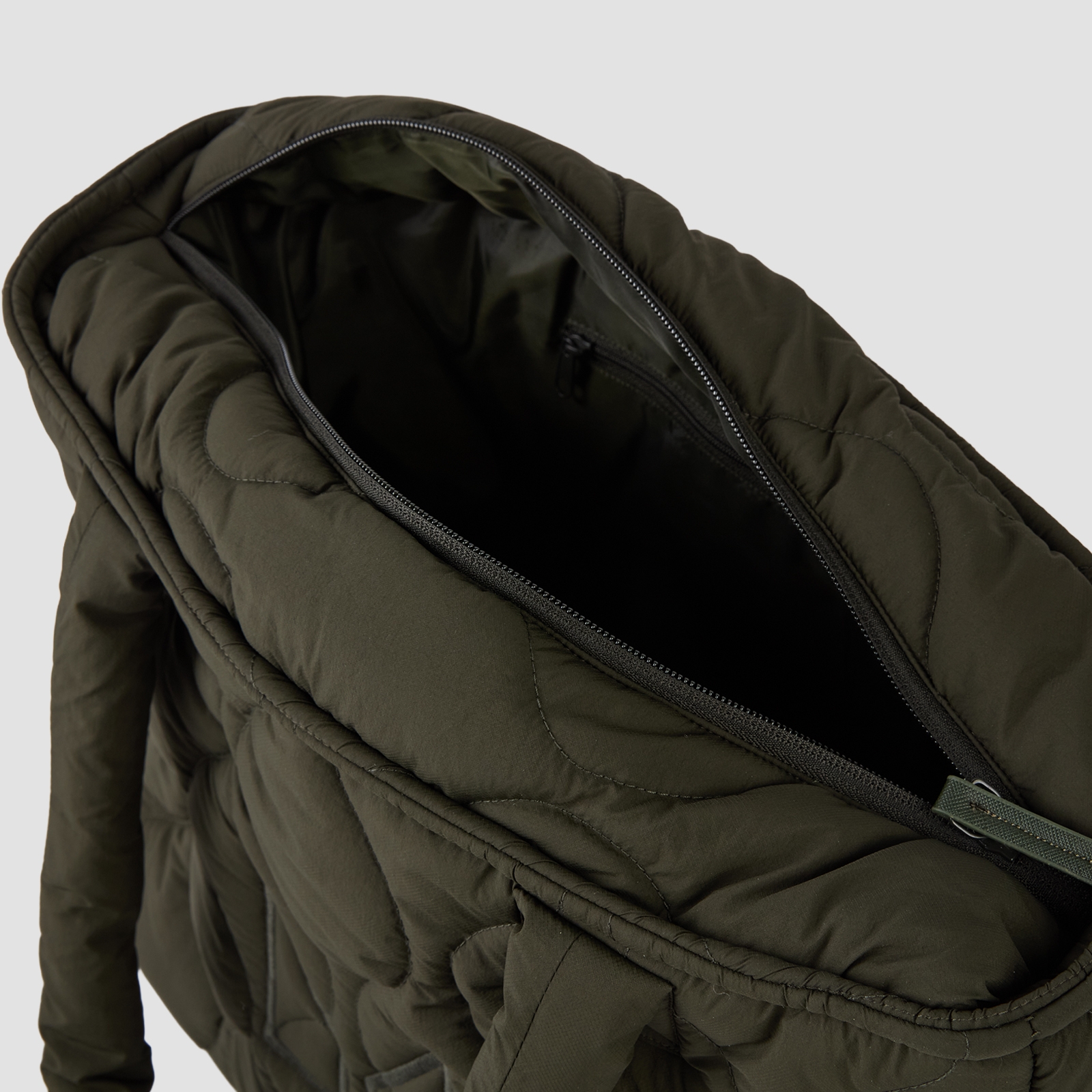 Thumbnail - MP Gesteppte Gepolsterte Tragetasche – Waldgrün