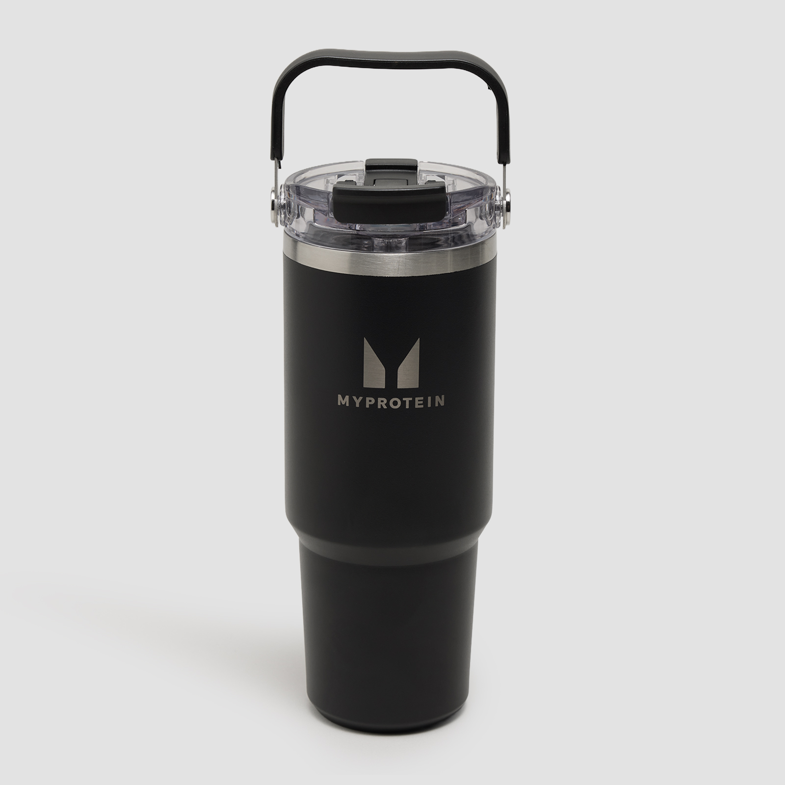 5059883410005 - Myprotein Recycelte Metall Tragegriff Strohhalm-Flasche 900ml - Schwarz