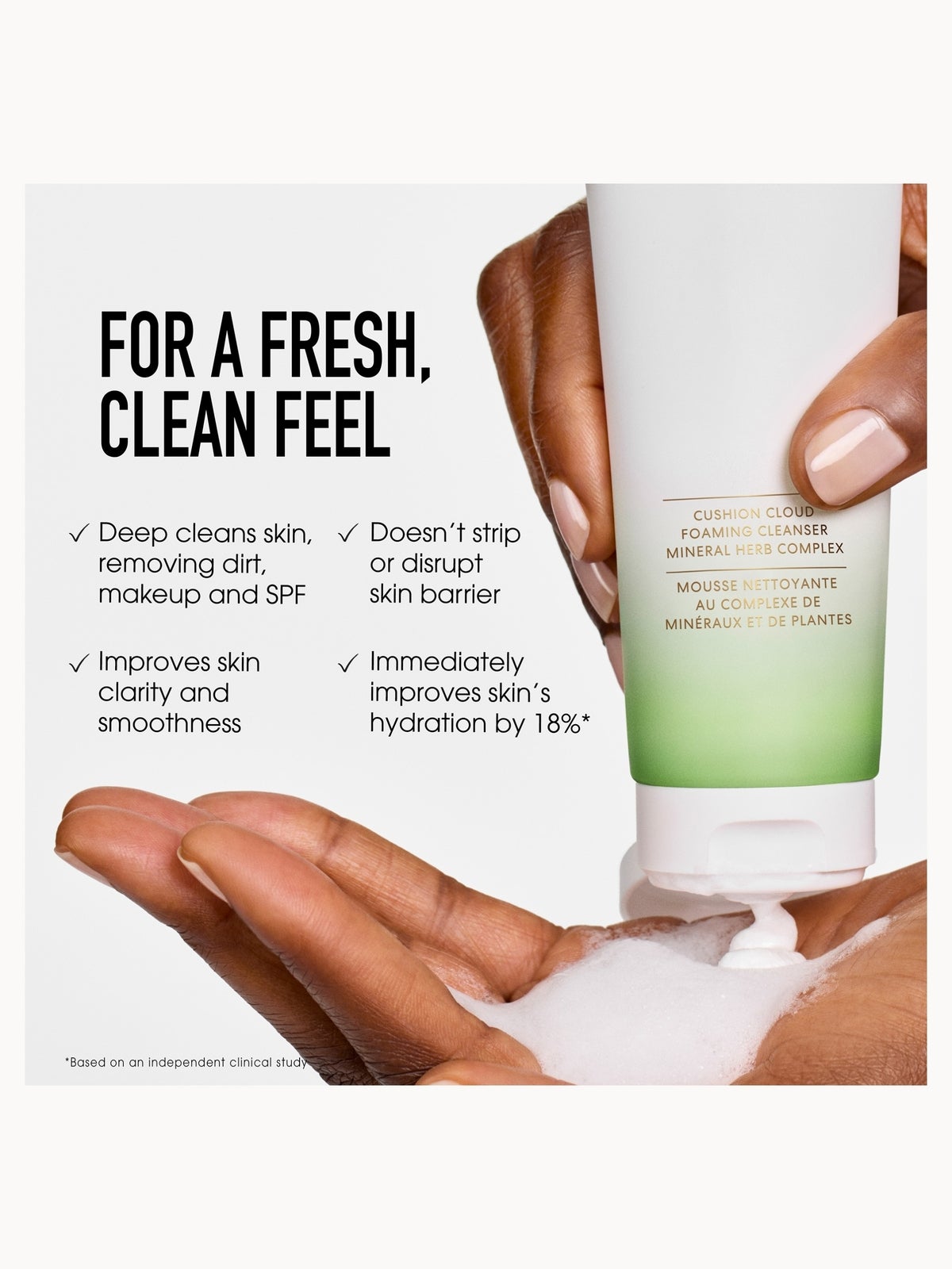 bareMinerals SKINLONGEVITY Cushion Cloud Foaming Cleanser 120ml 4