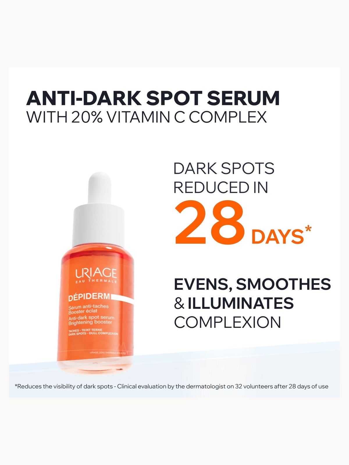 Uriage Dépiderm Anti-Dark Spot Serum Brightening Booster 30ml 3