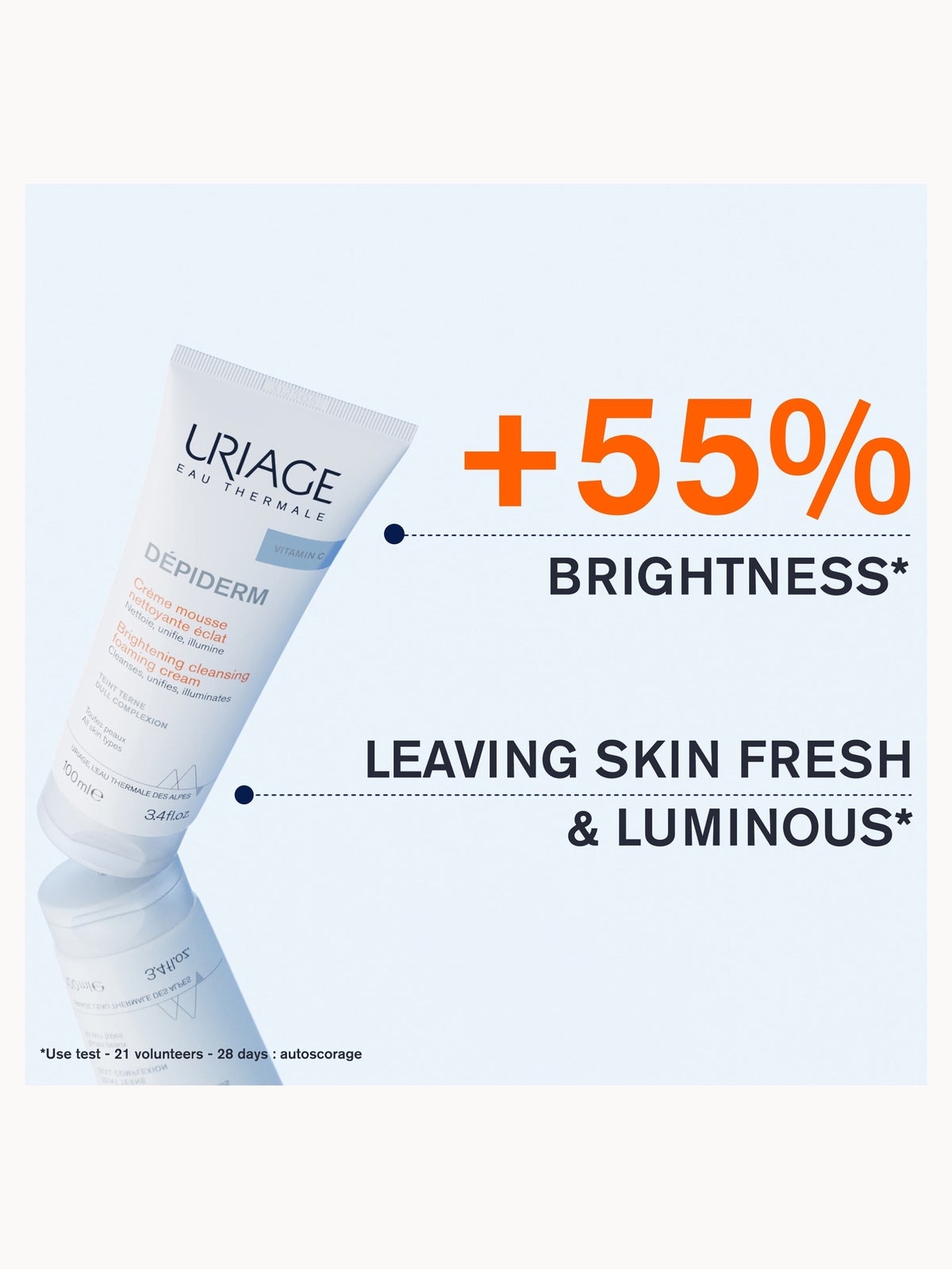 Uriage Dépiderm Brightening Cleansing Foaming Cream 100ml 3