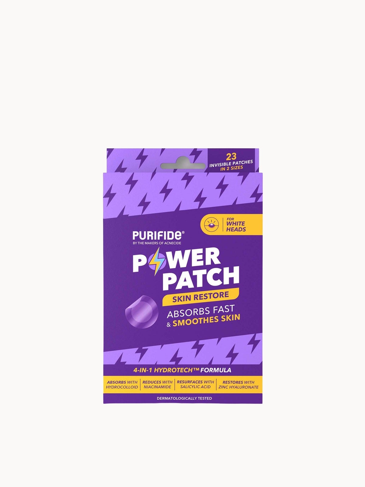 Purifide by Acnecide Skin Restore Pimple Patches, Patch Your Spot with Hydrocolloid and Salicylic Acid 23 Absorbent Patches