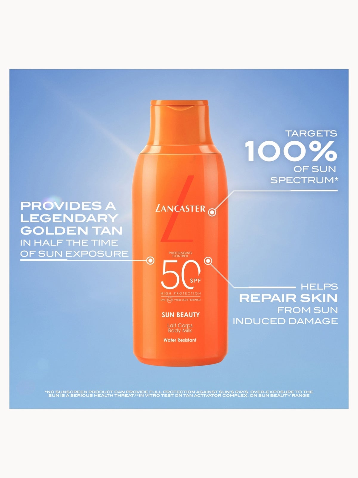 Lancaster Sun Beauty Body Milk SPF50 400ml 2