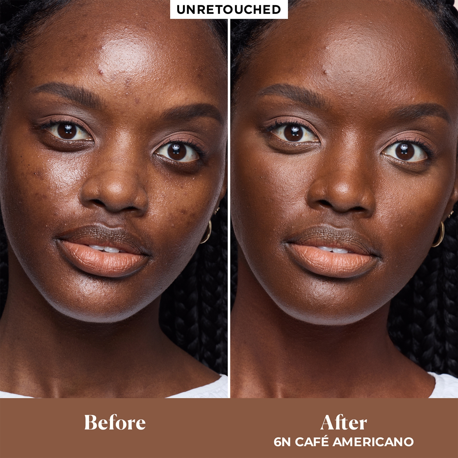 Thumbnail - Laura Mercier - Real Flawless Feathermatte Powder Foundation (Various Shades) - 6N Café Americano 