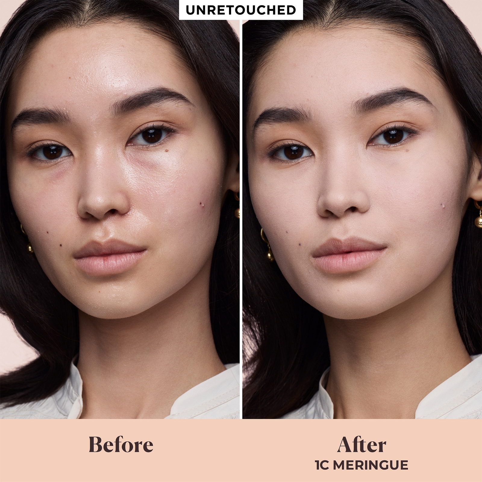 Thumbnail - Laura Mercier - Real Flawless Feathermatte Powder Foundation (Various Shades) - 1C Meringue  