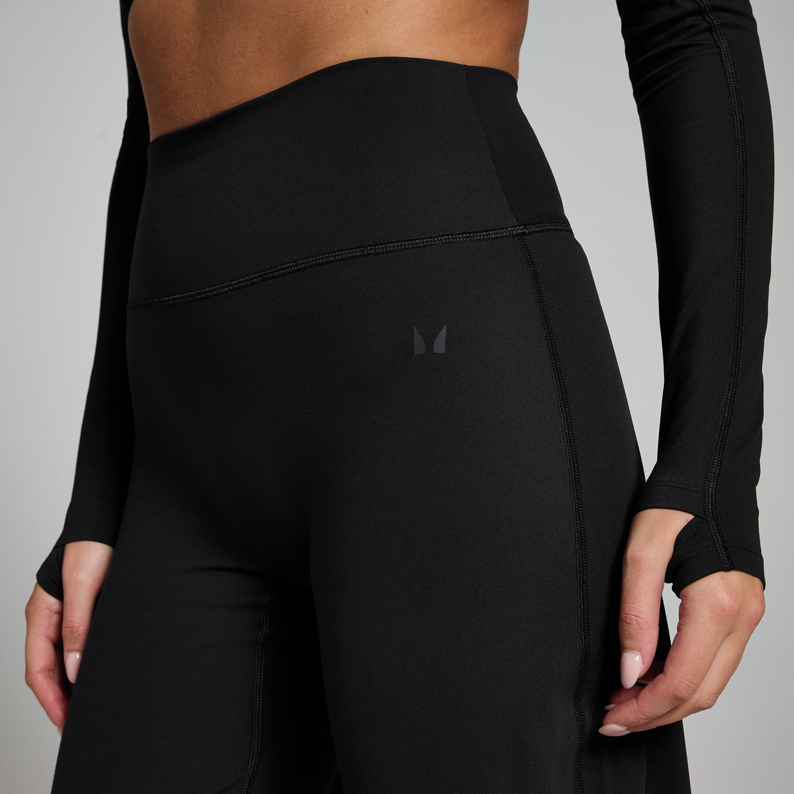 Thumbnail - Mit der MP Damen Tempo Leggings mit weitem Bein – Schwarz - M