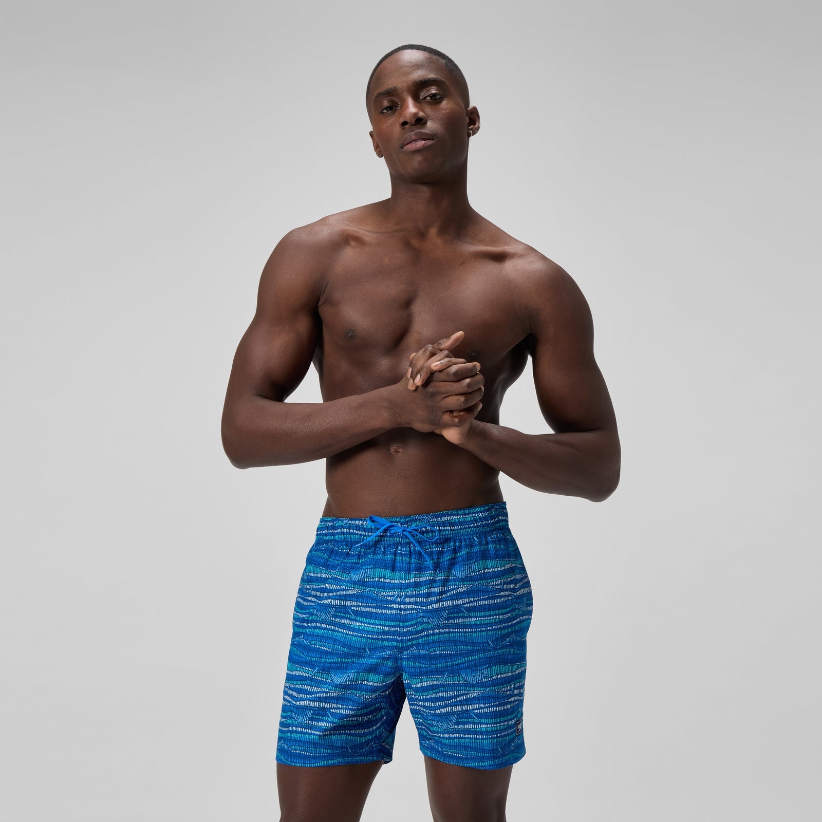 Men's Redondo Edge Printed 16" Swim Shorts Blue