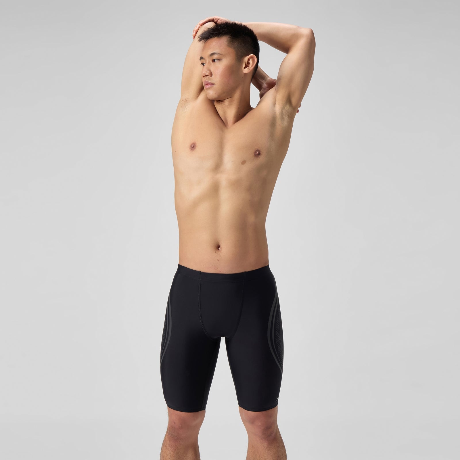 Men's Printed V Class Movement Jammer Black