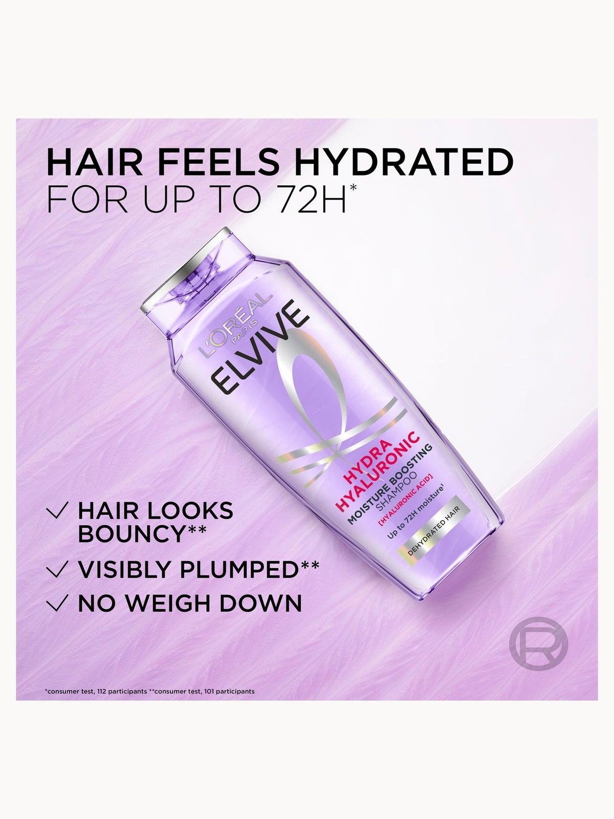 L’Oréal Paris Elvive Hydra Hyaluronic Moisture Boosting Shampoo with Hyaluronic Acid for Dry & Dehydrated Hair 500ml 3