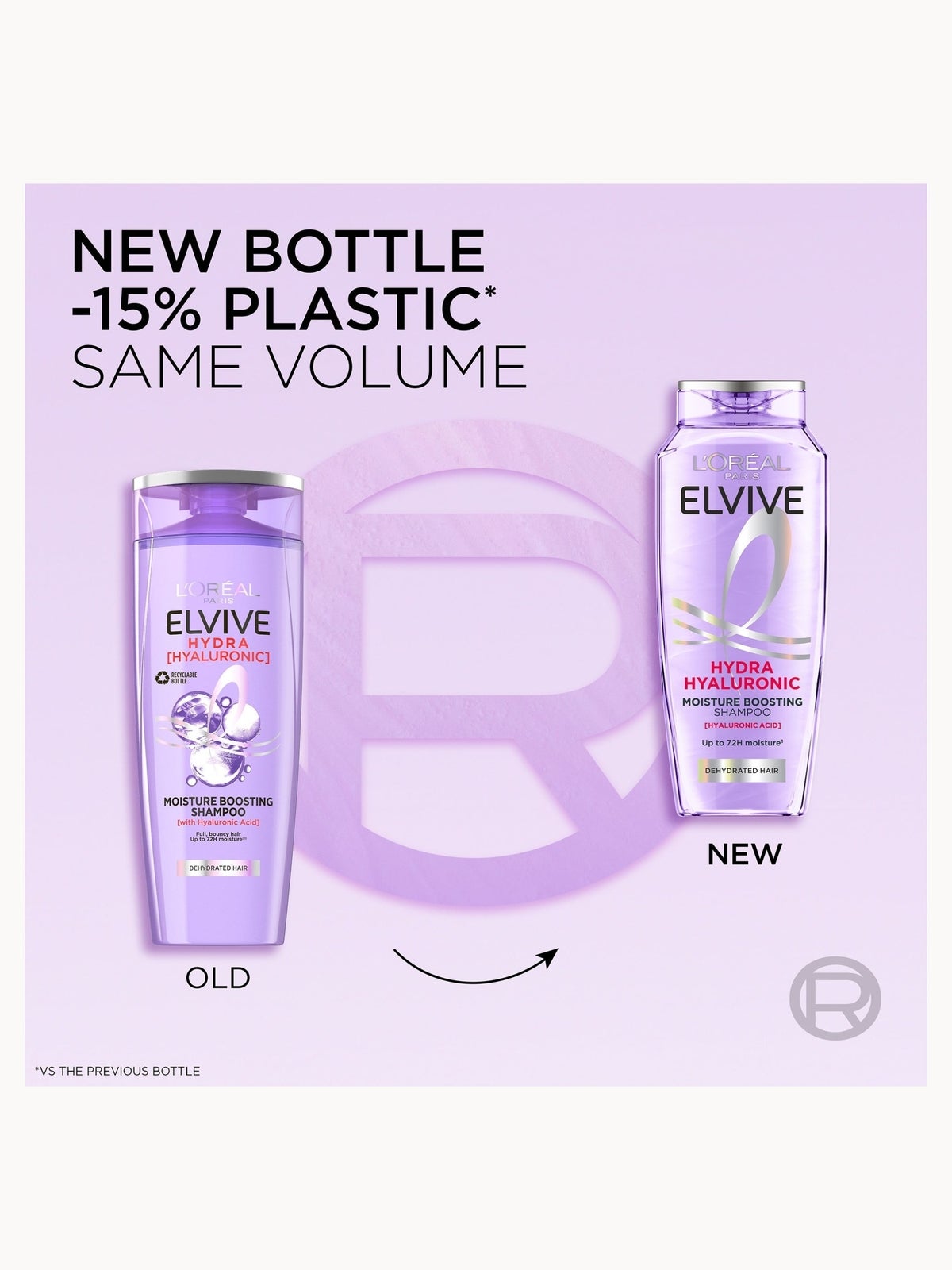 L’Oréal Paris Elvive Hydra Hyaluronic Moisture Boosting Shampoo with Hyaluronic Acid for Dry & Dehydrated Hair 500ml 2