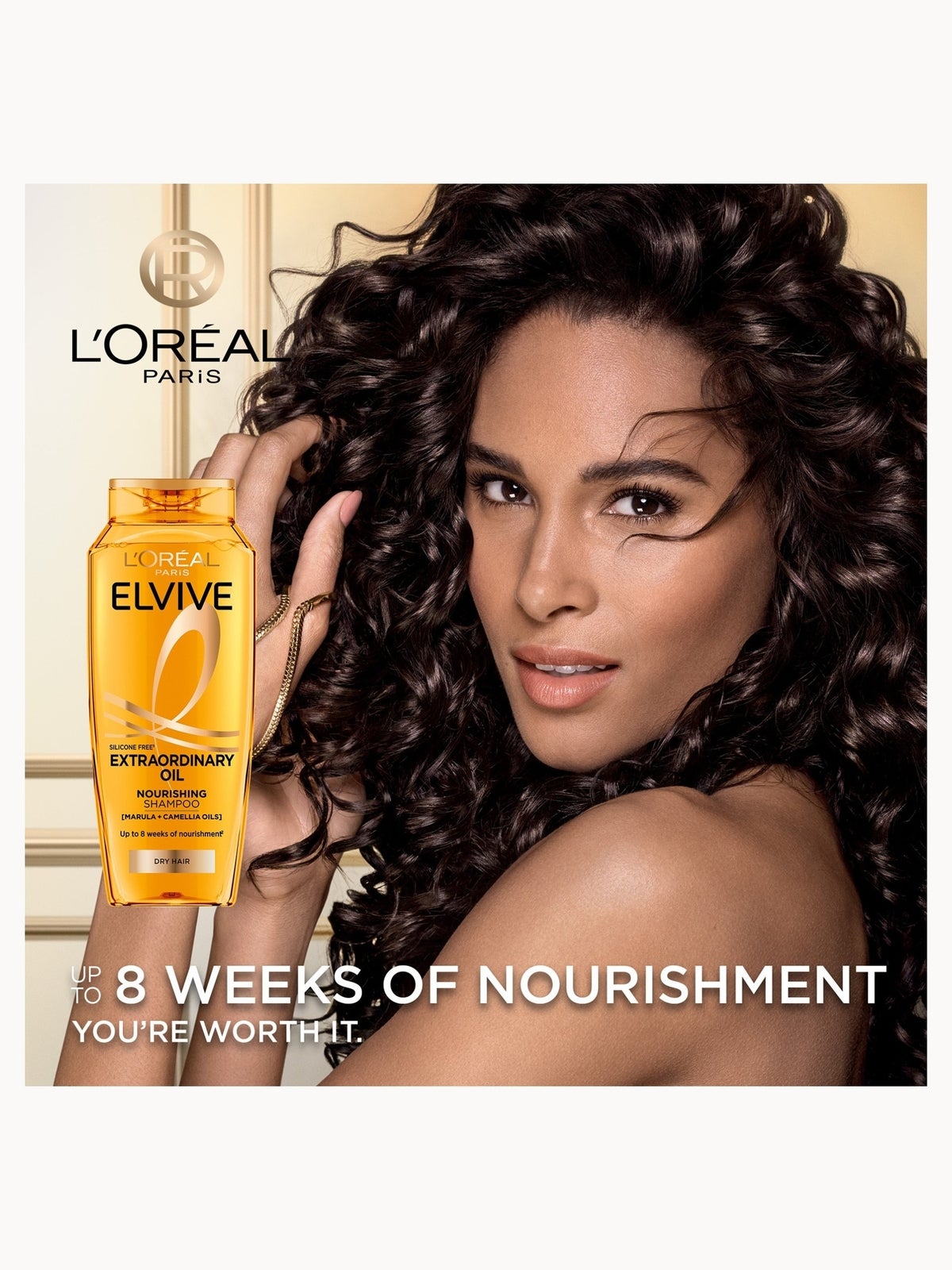 L'Oréal Paris Elvive Extraordinary Oil Nourishing Shampoo with Marula & Camellia Oils for Dry Hair 500ml 2