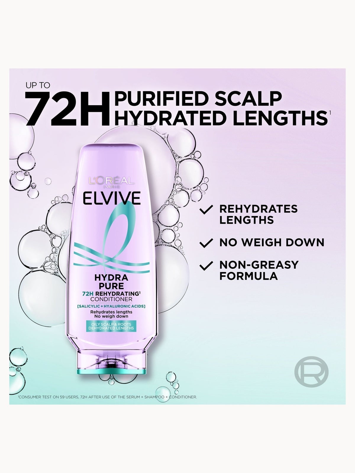 L'Oreal Paris Elvive Hydra Pure Purifying Conditioner 400ml 2