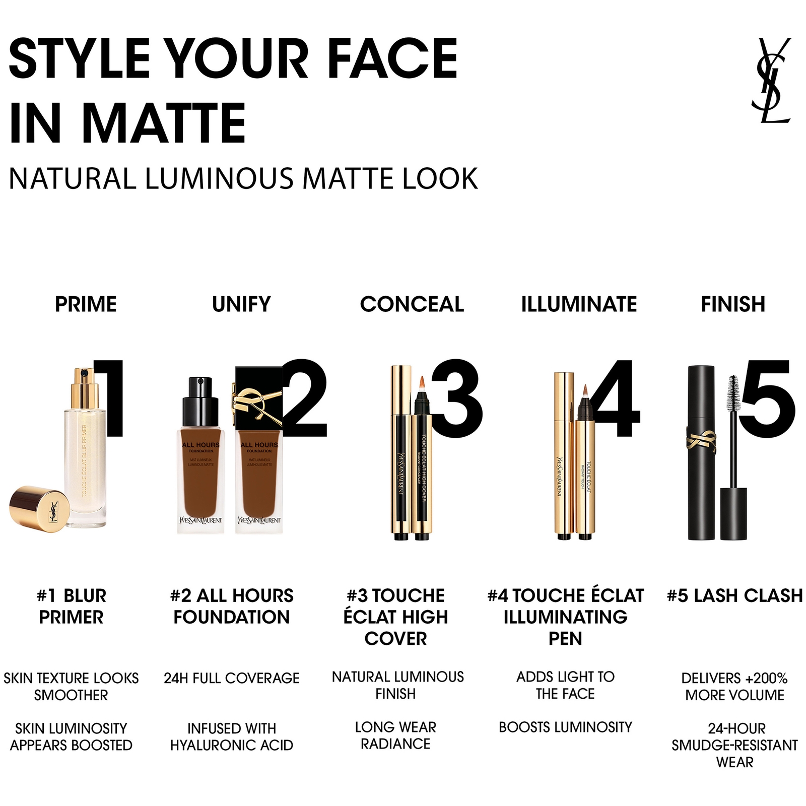 Thumbnail - Yves Saint Laurent Touche Éclat Illuminating Pen 2.5ml (Various Shades) - 6