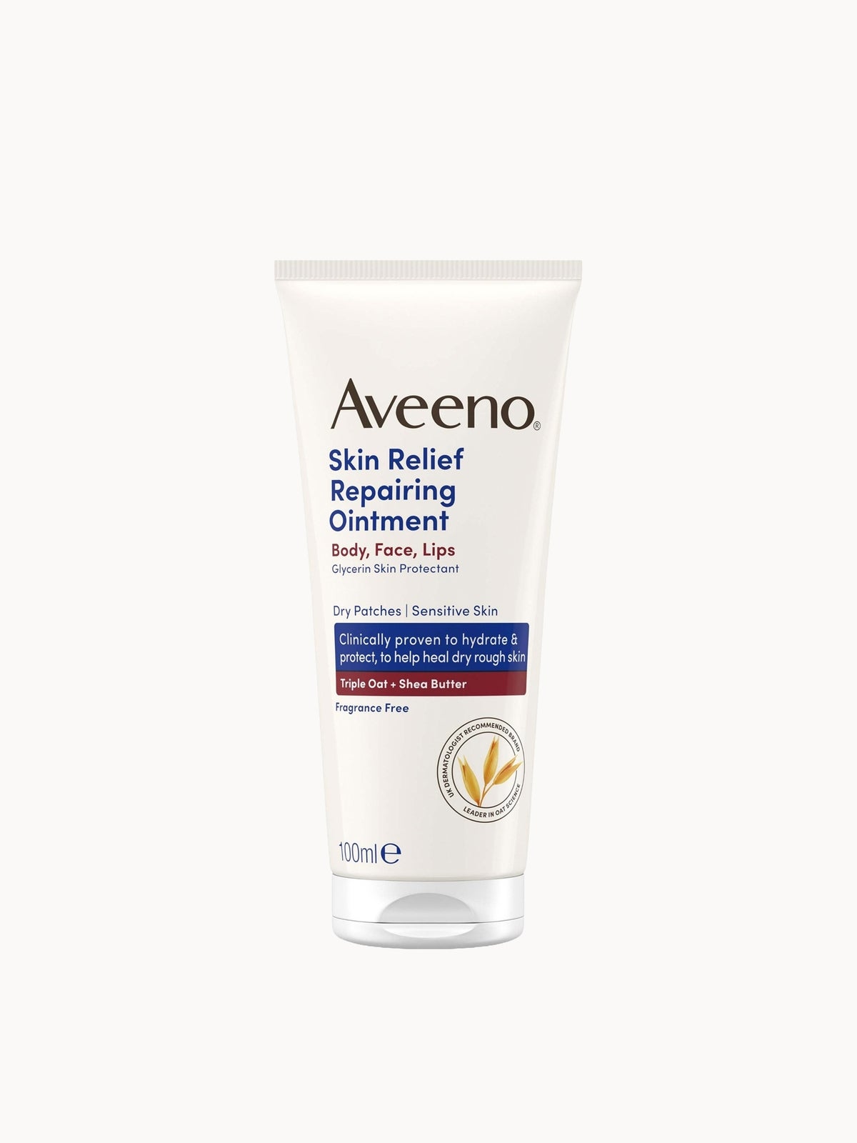 Aveeno Skin Relief Repairing Ointment 100ml for Dry Patches, Sensitive Skin