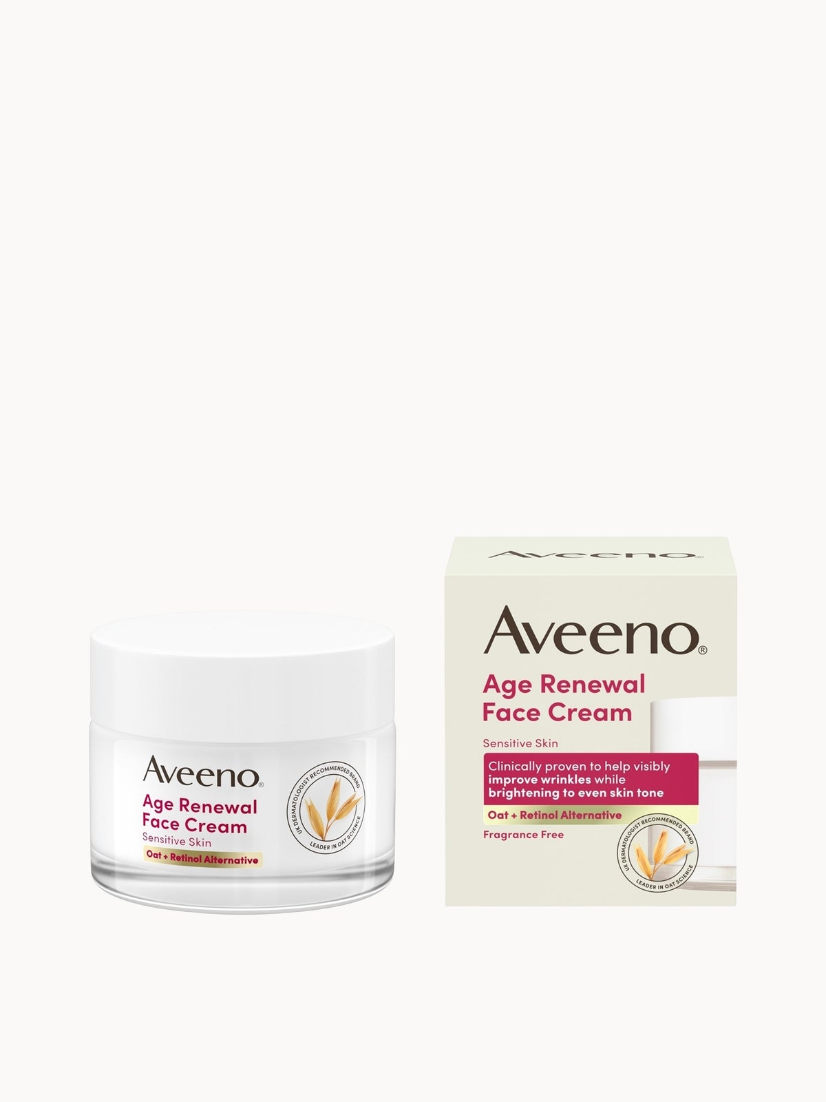 Aveeno Face Age Renewal Cream Retinol Alternative 50ml