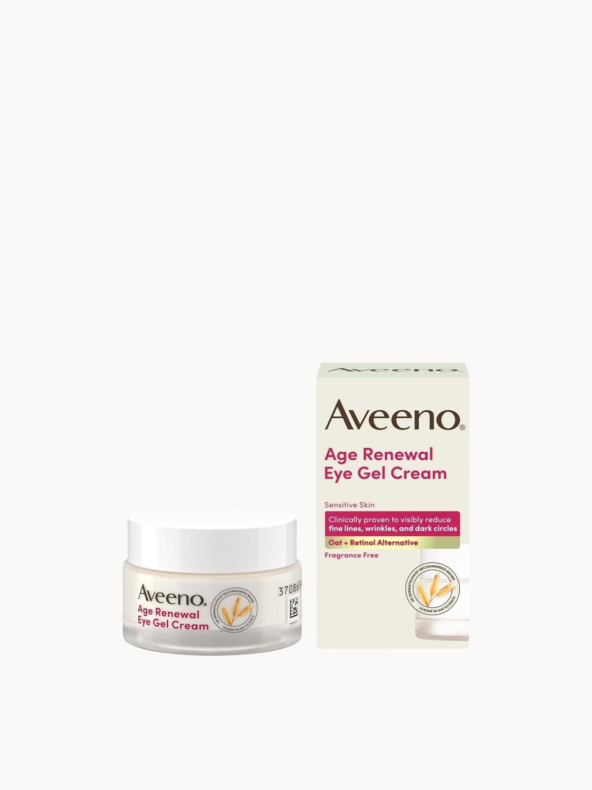 Aveeno Face Age Renewal Eye Gel Cream Retinol Alternative 15ml