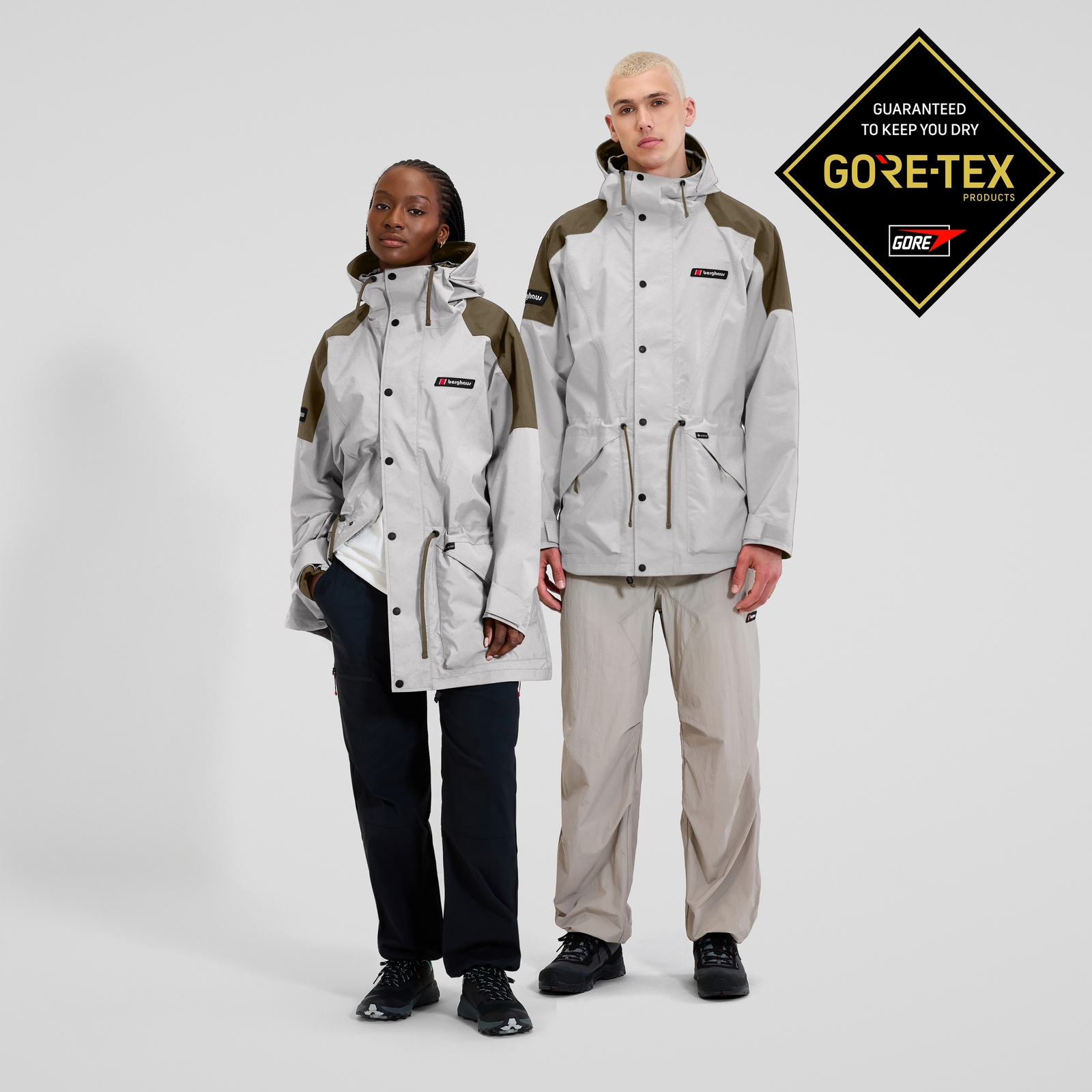 Unisex Meru Mountain Gore-Tex Jacket - Brown/Grey