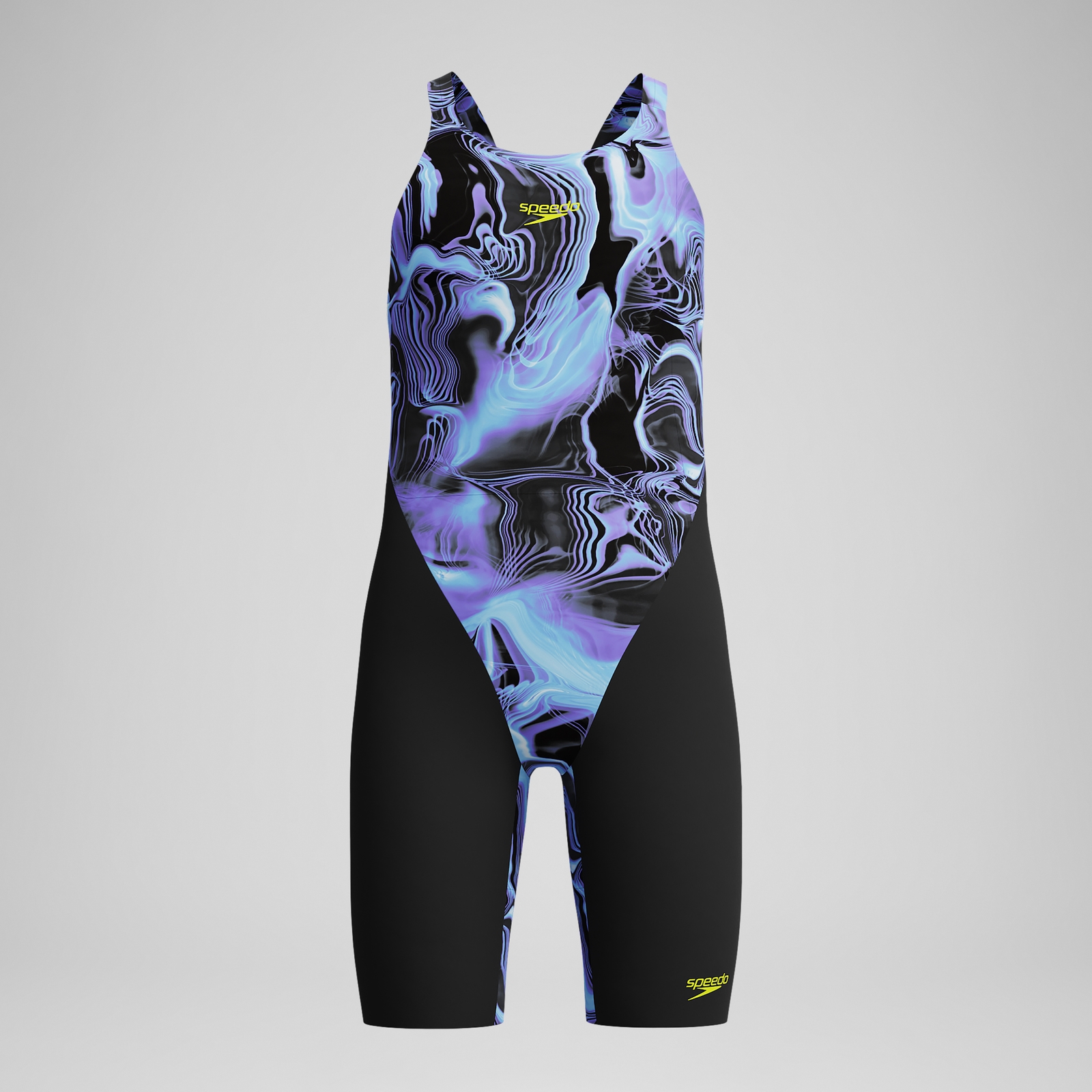 Girls Fastskin Endurance+ Max Openback Kneeskin Black/Blue