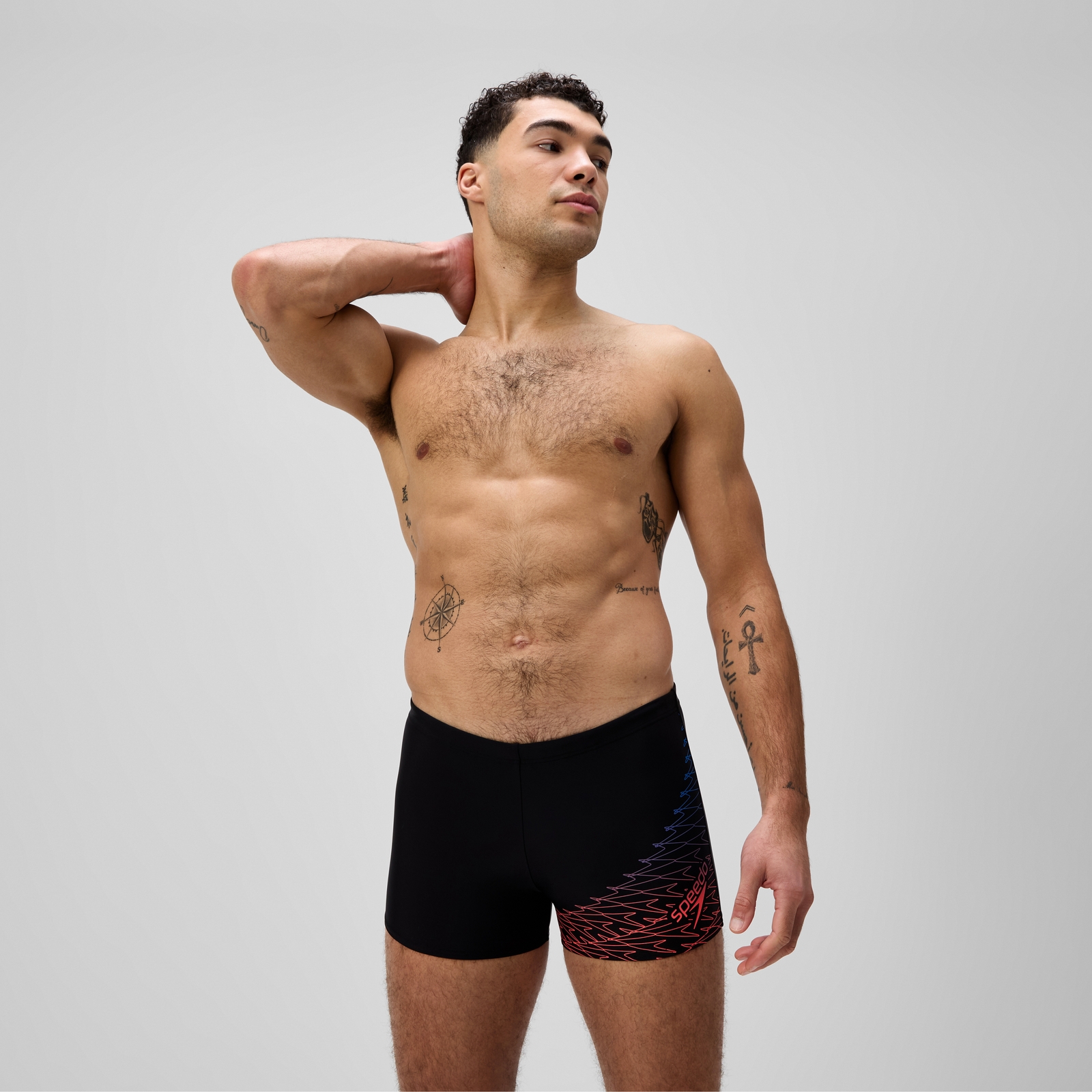 Speedo Herren Medley Aquashorts mit Logo Schwarz