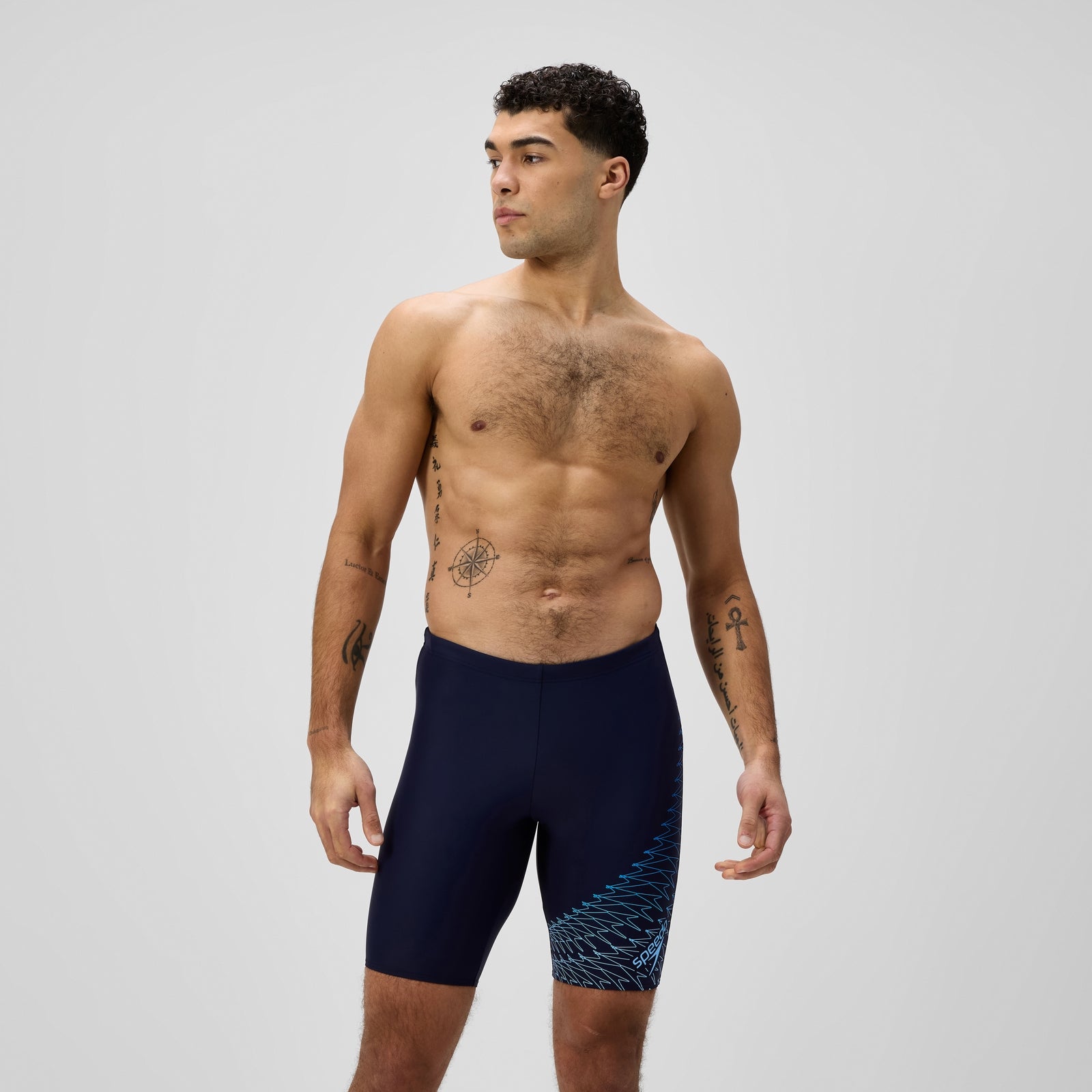 Speedo Herren Medley Schwimmhose Mit Logo Marineblau/Blau