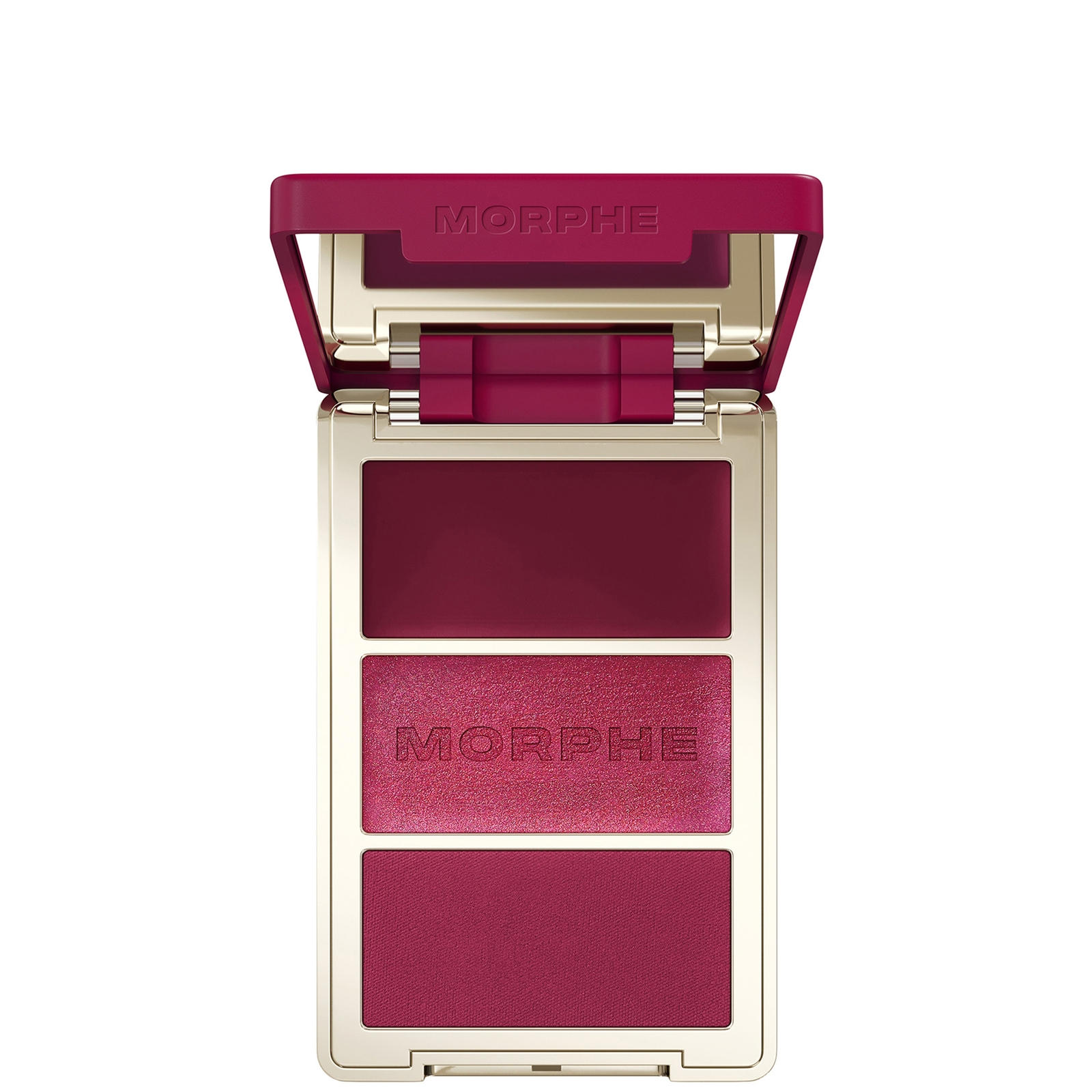 Morphe Cheek Thrills Multi-Finish Face Trio (Various Shades) - WINE & DINE