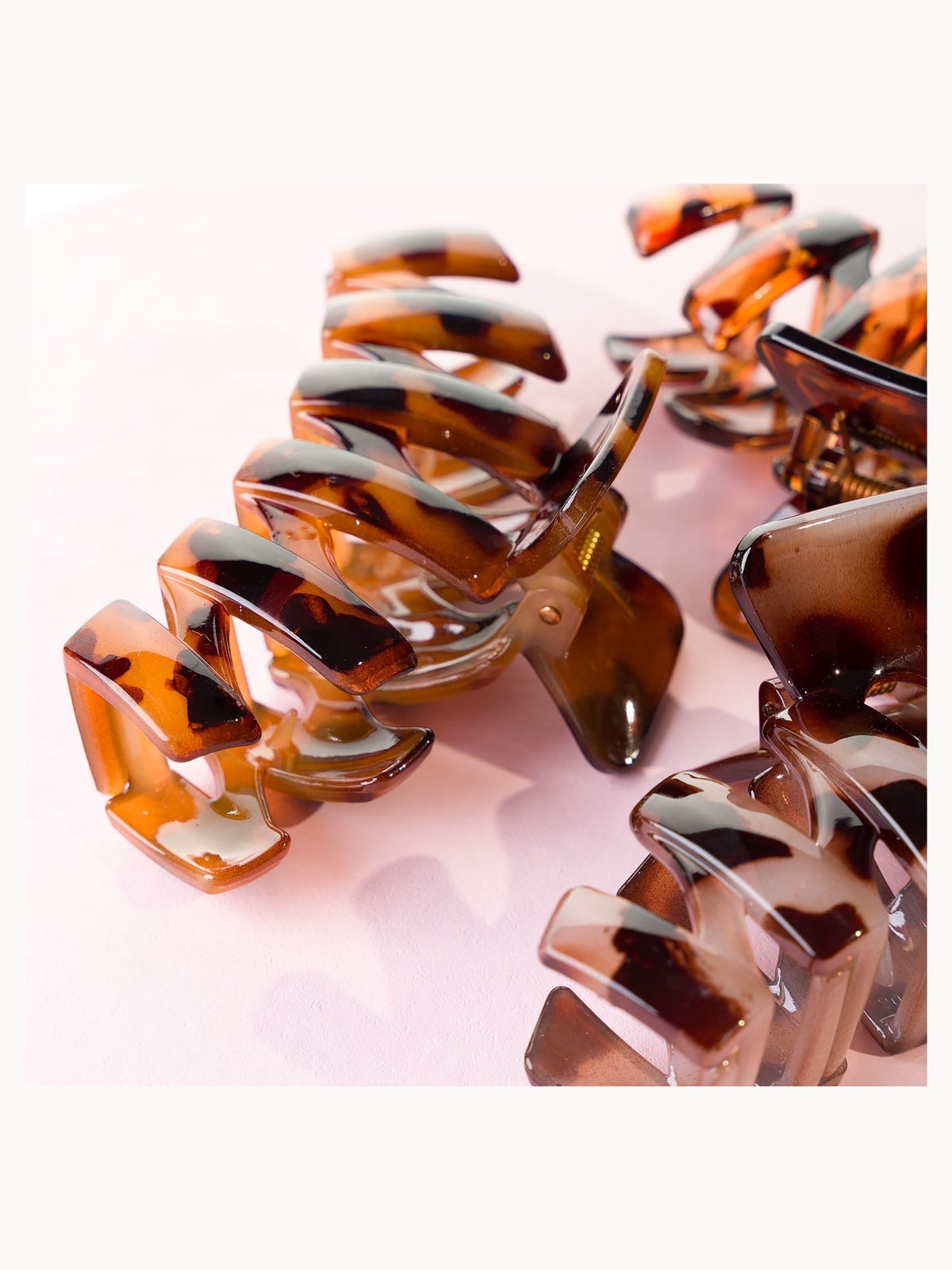 brushworks Tortoiseshell Claw Clips - 3 Pack 4