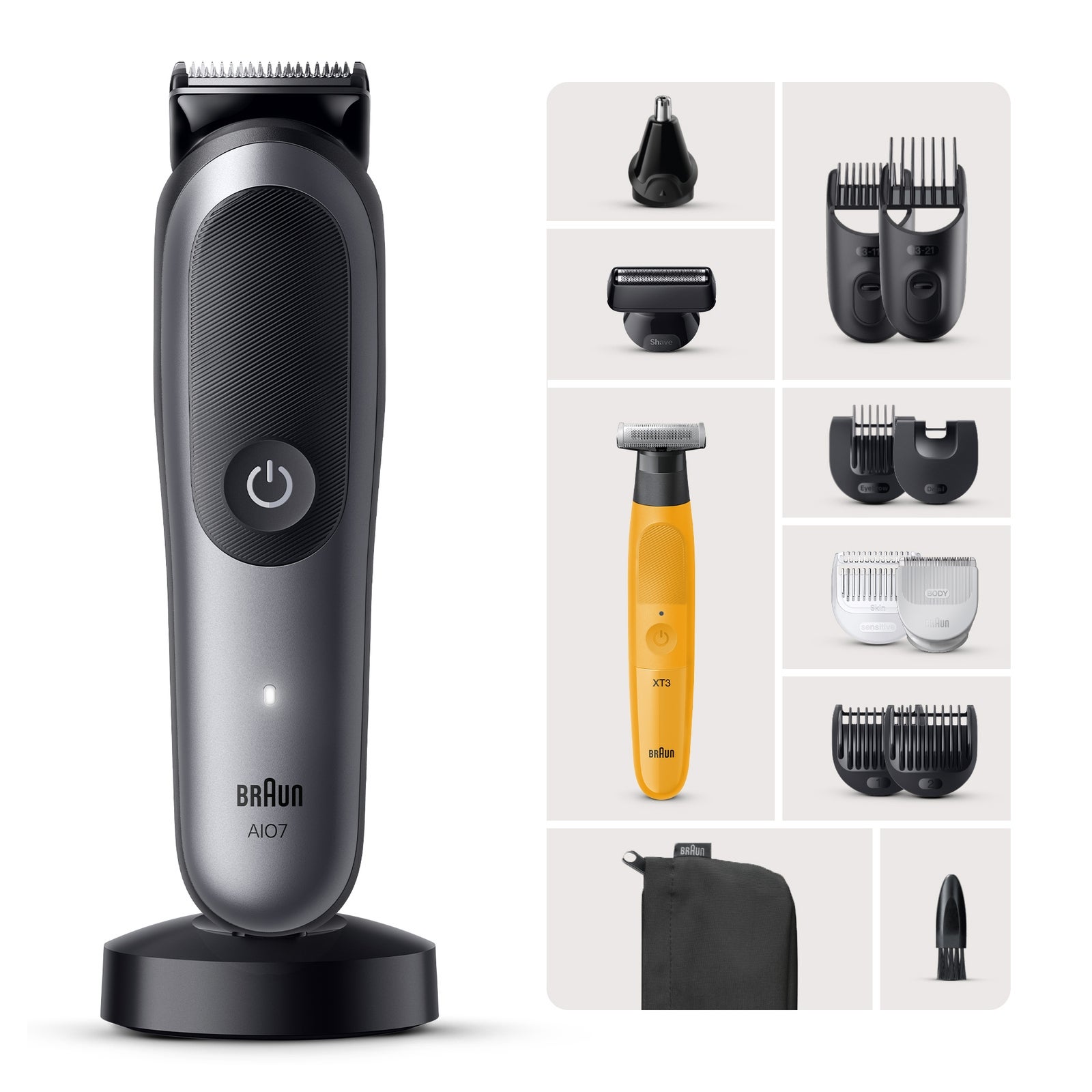 Braun Series 7 AIO7560 13-in-1 Beard & Hair Trimmer Multi-Grooming Kit Men's - Image 14