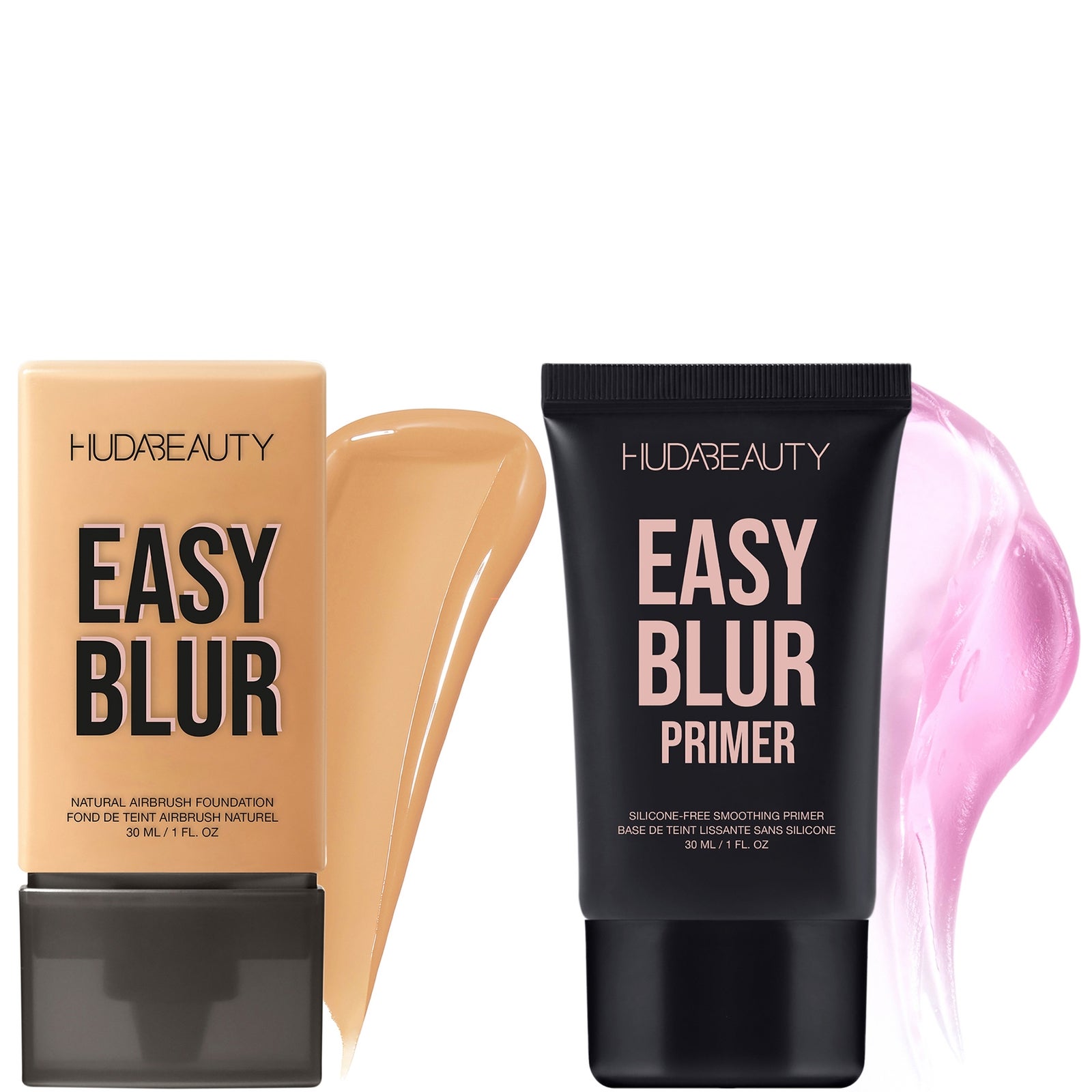 HUDA BEAUTY Easy Blur Foundation & Primer Bundle (25% off saving) - 340G Baklava